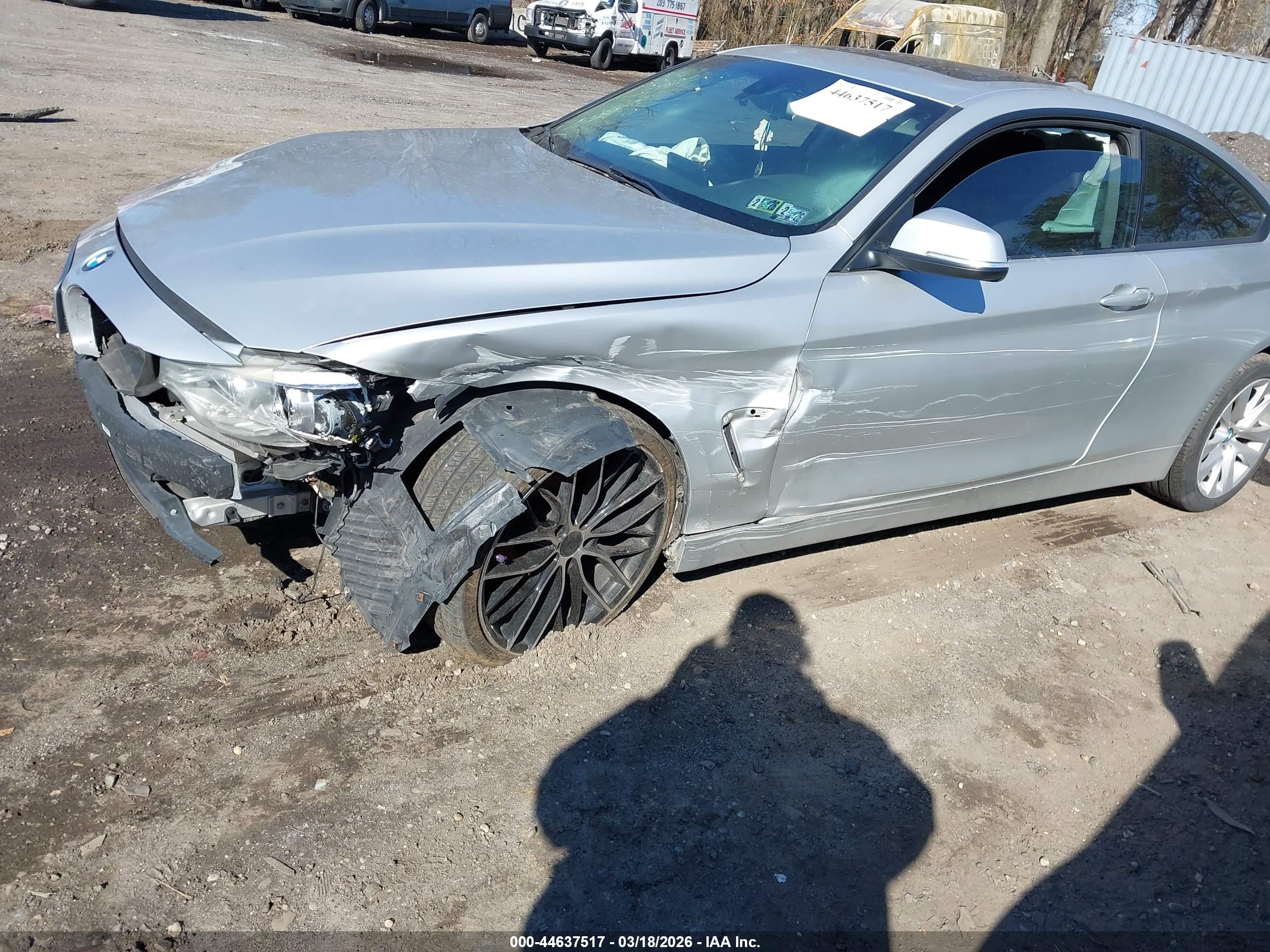2014 Bmw 428i Xdrive Silver vin: WBA3N5C56EF716275