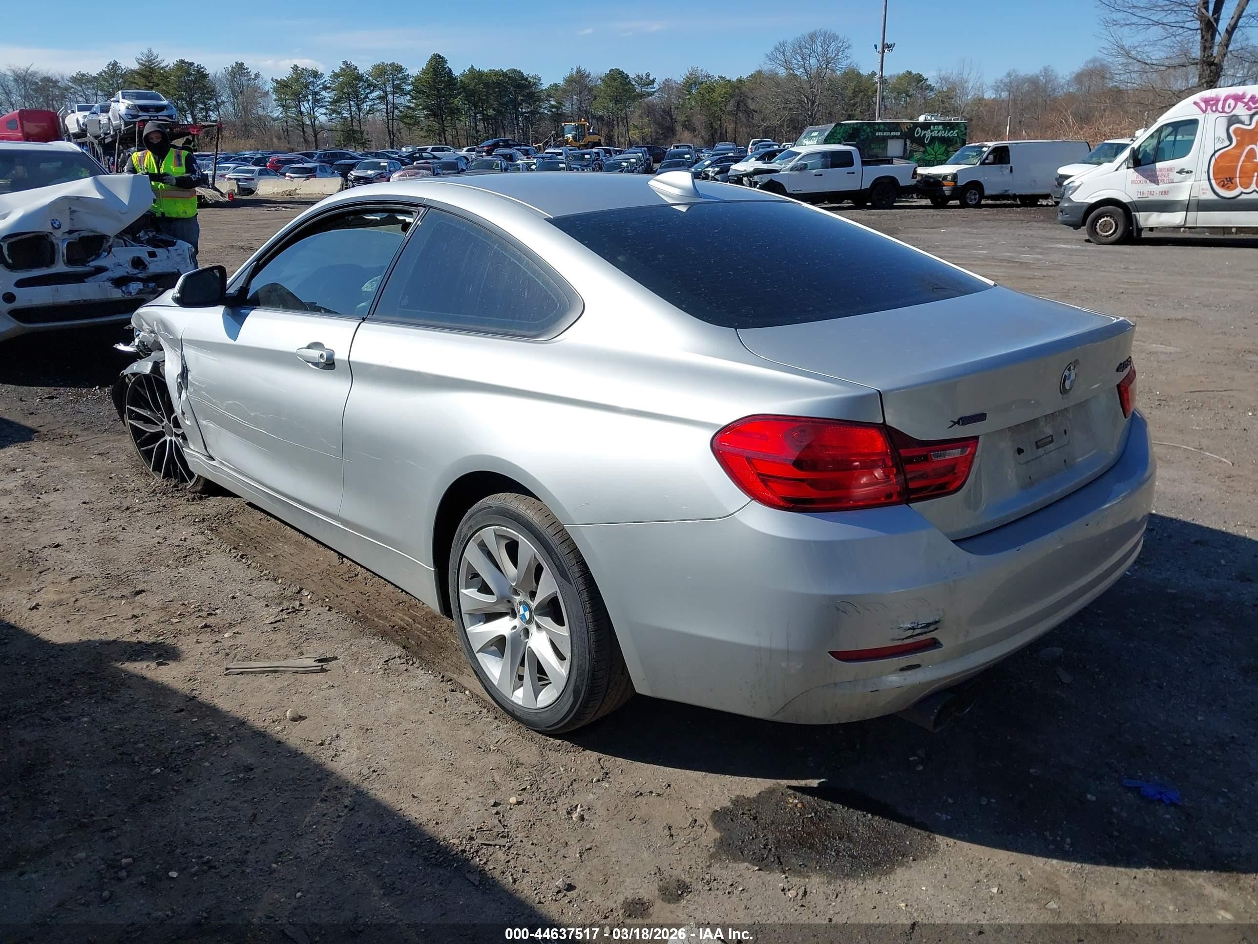 2014 Bmw 428i Xdrive Silver vin: WBA3N5C56EF716275