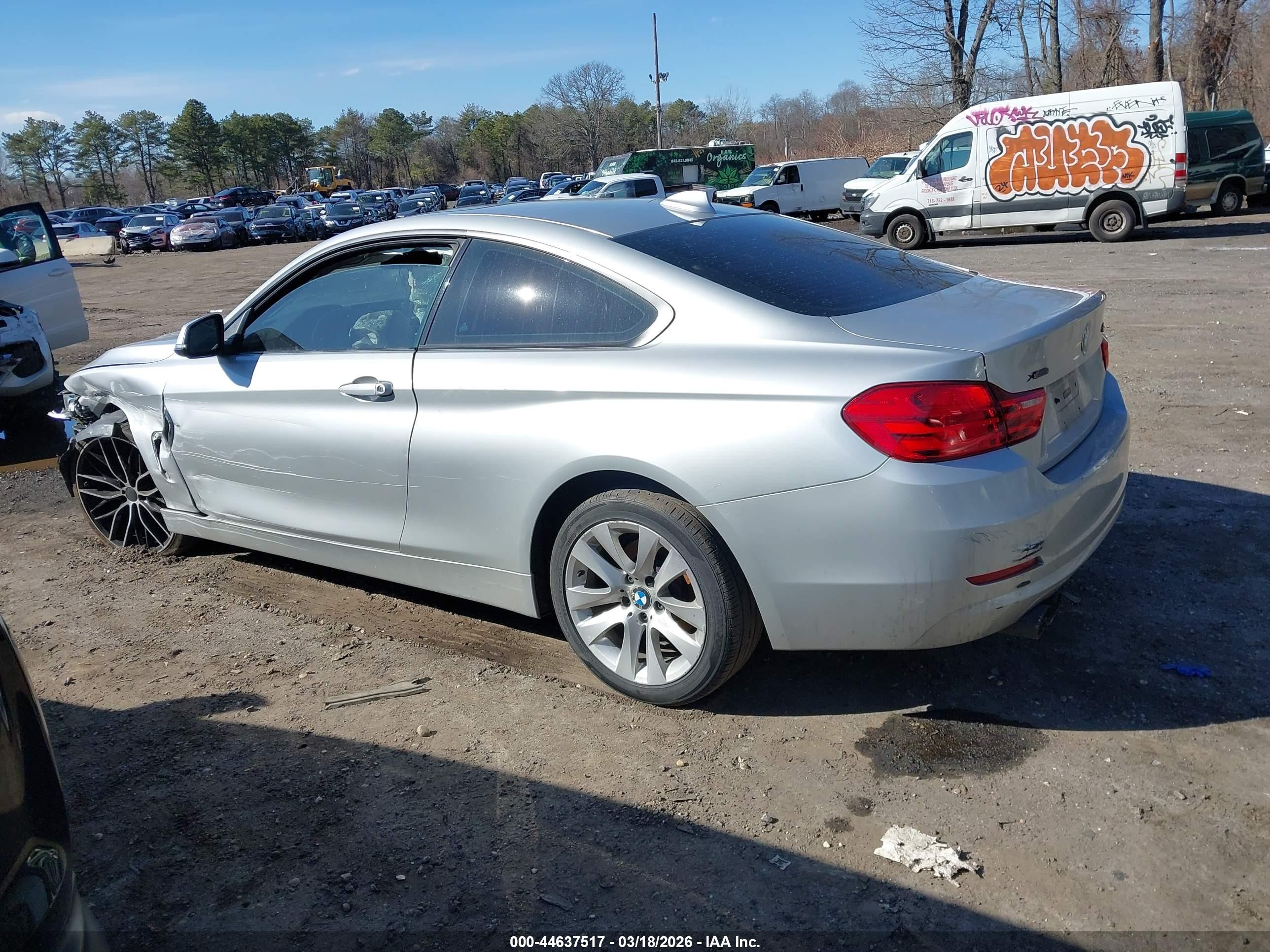 2014 Bmw 428i Xdrive Silver vin: WBA3N5C56EF716275