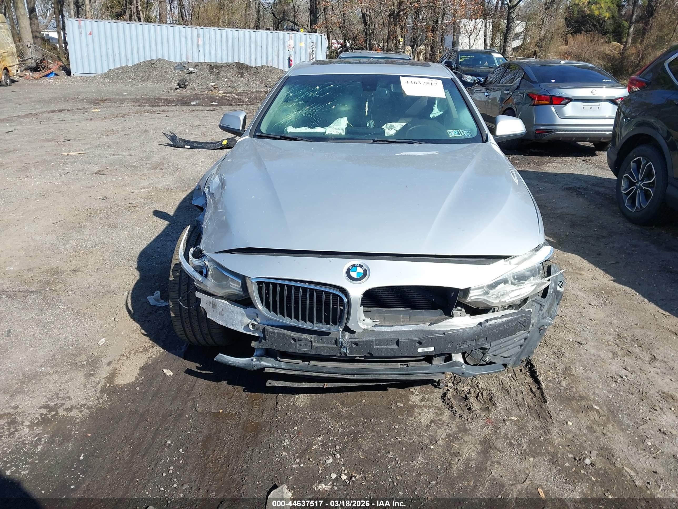 2014 Bmw 428i Xdrive Silver vin: WBA3N5C56EF716275