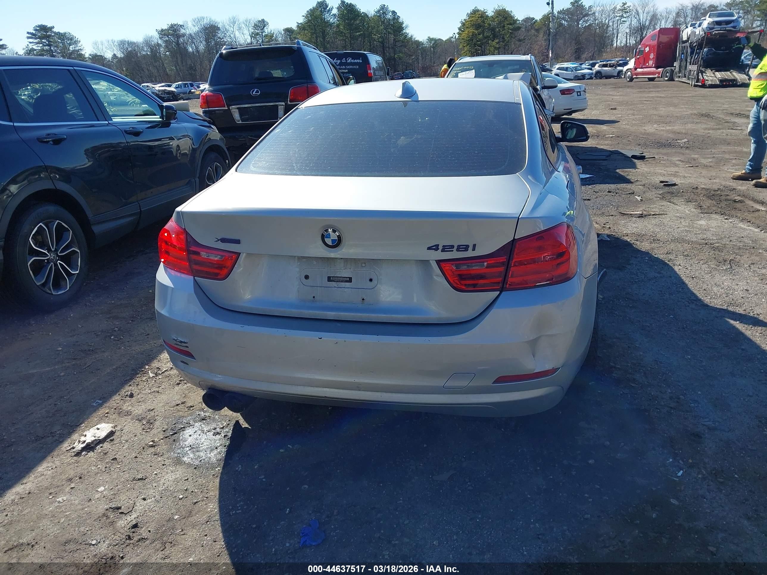 2014 Bmw 428i Xdrive Silver vin: WBA3N5C56EF716275