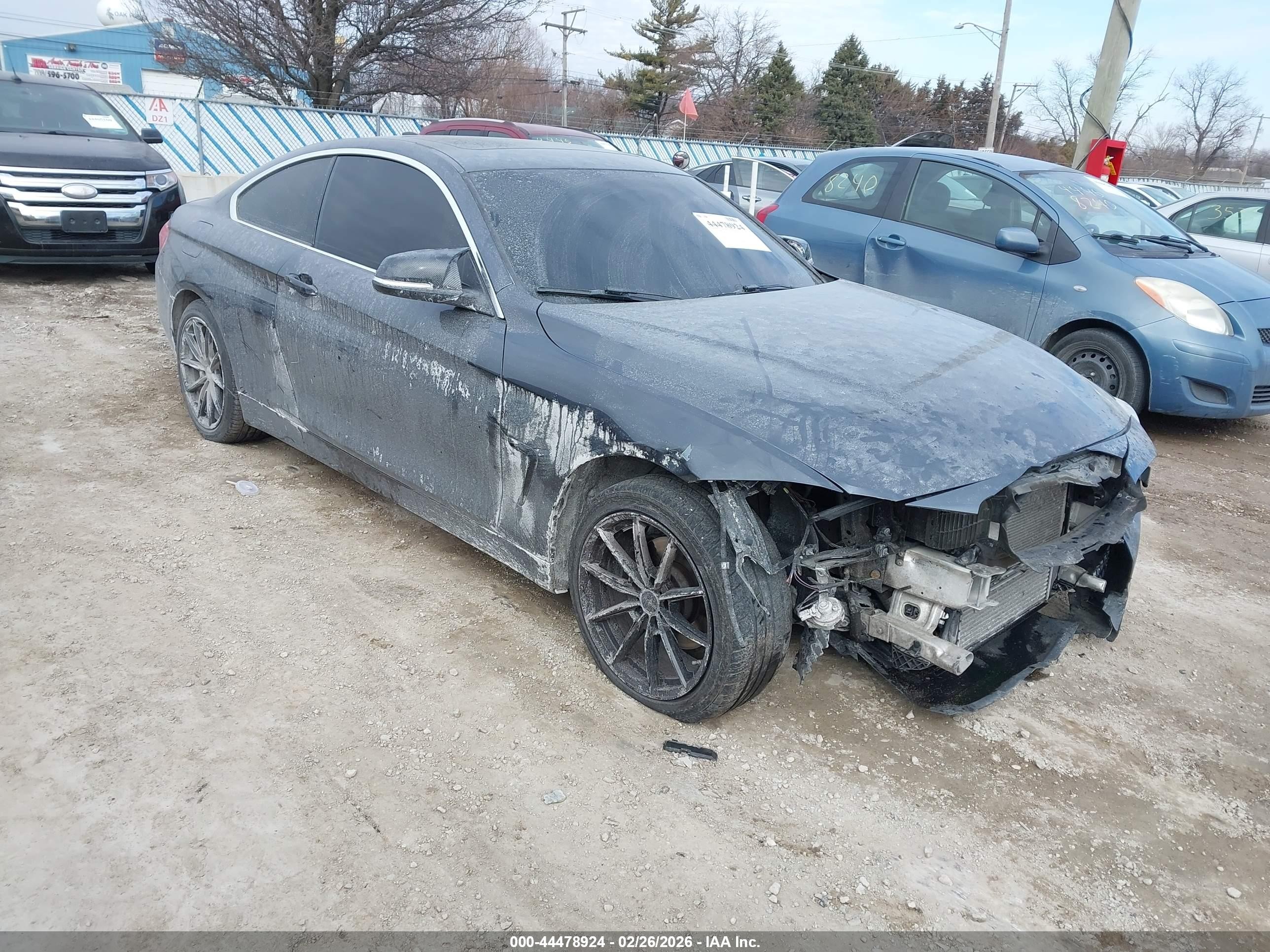 2015 Bmw 428i Xdrive Серый vin: WBA3N5C56FK198905