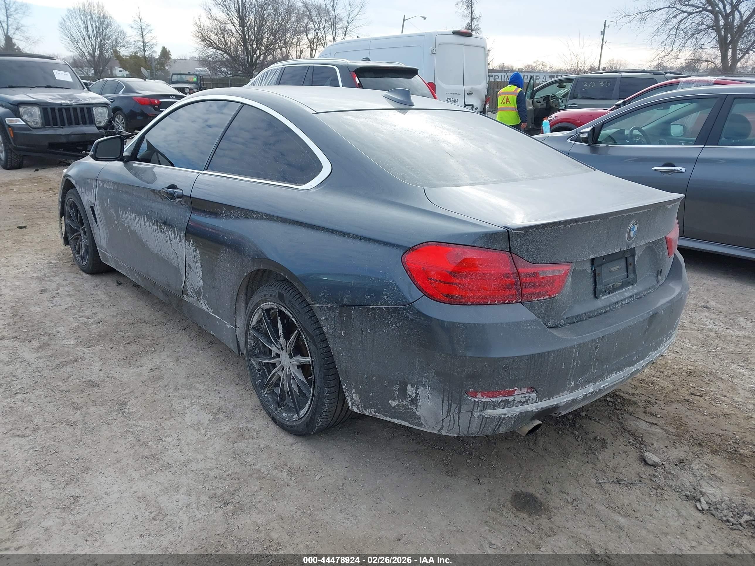 2015 Bmw 428i Xdrive Серый vin: WBA3N5C56FK198905