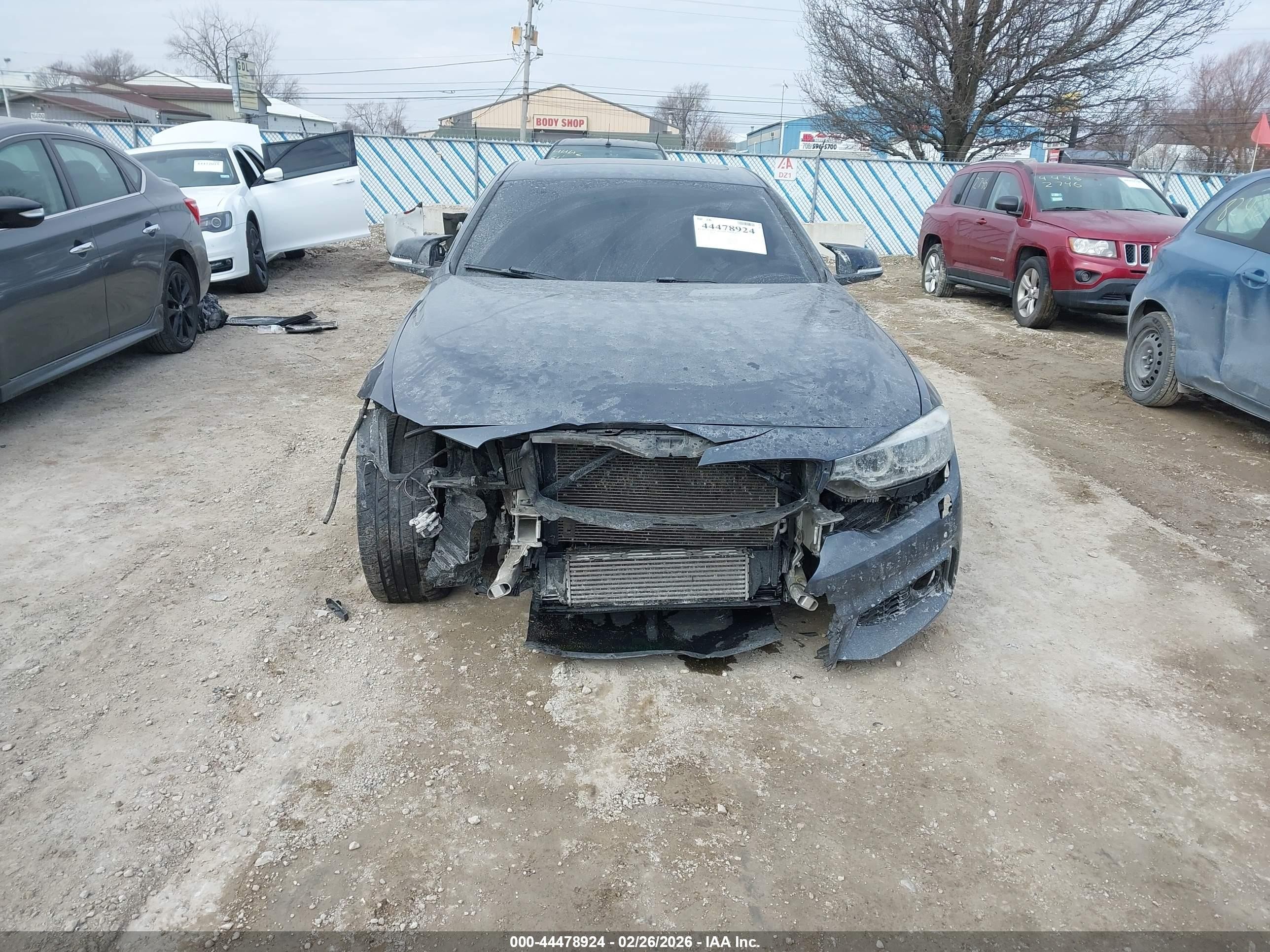 2015 Bmw 428i Xdrive Серый vin: WBA3N5C56FK198905