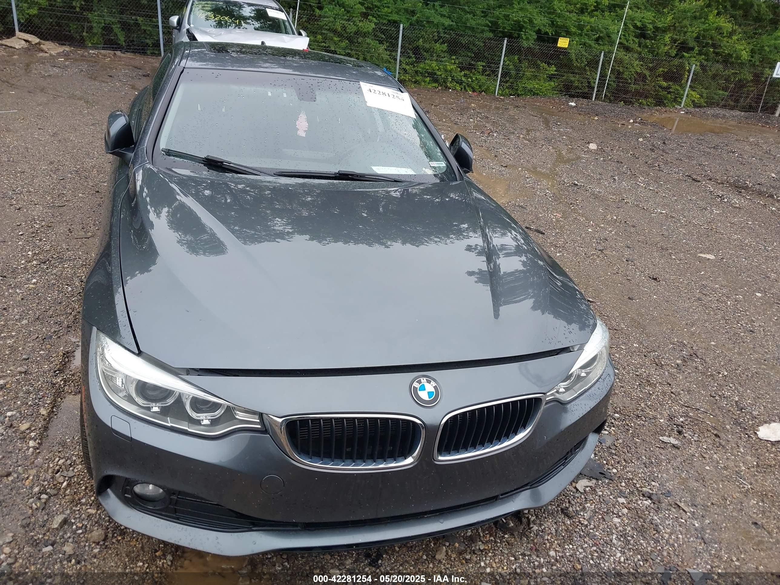 2014 Bmw 428i Xdrive Gray vin: WBA3N5C57EF715667
