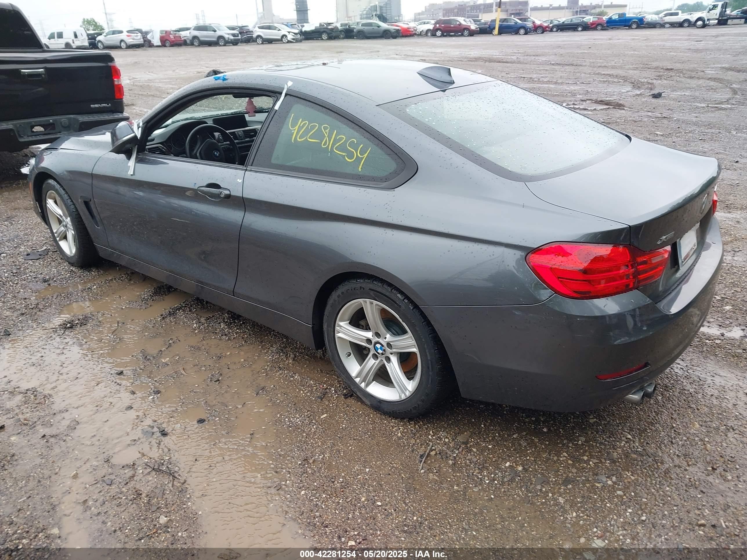 2014 Bmw 428i Xdrive Gray vin: WBA3N5C57EF715667