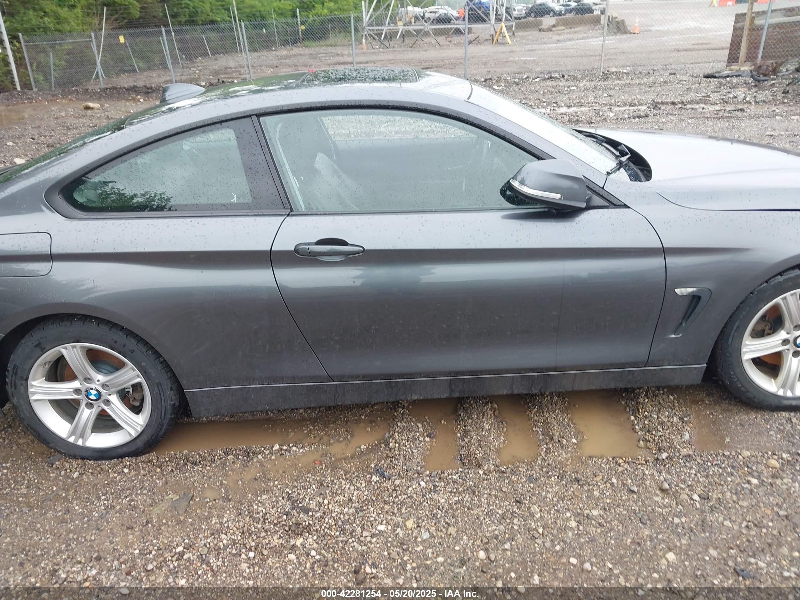 2014 Bmw 428i Xdrive Gray vin: WBA3N5C57EF715667