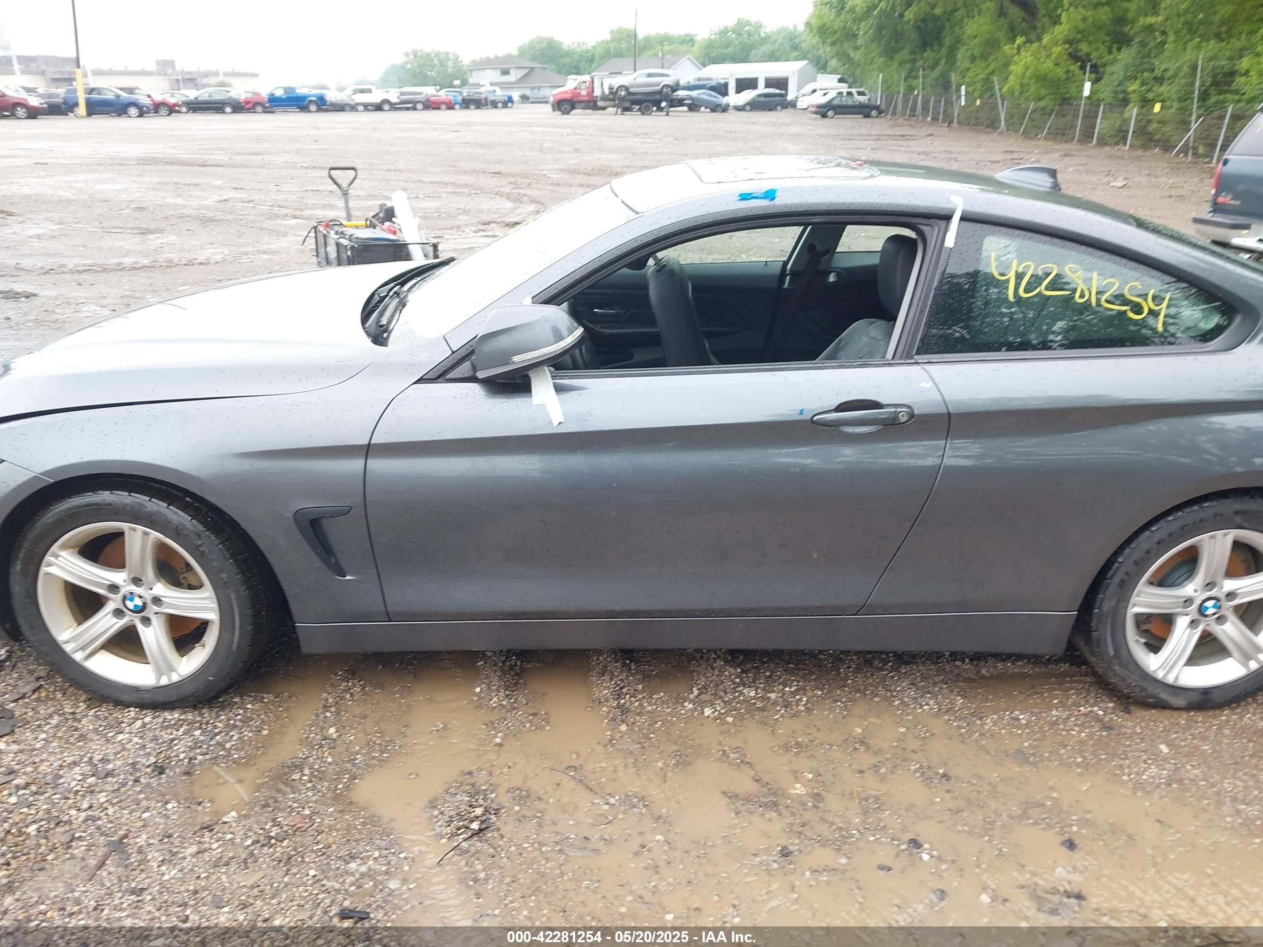 2014 Bmw 428i Xdrive Gray vin: WBA3N5C57EF715667