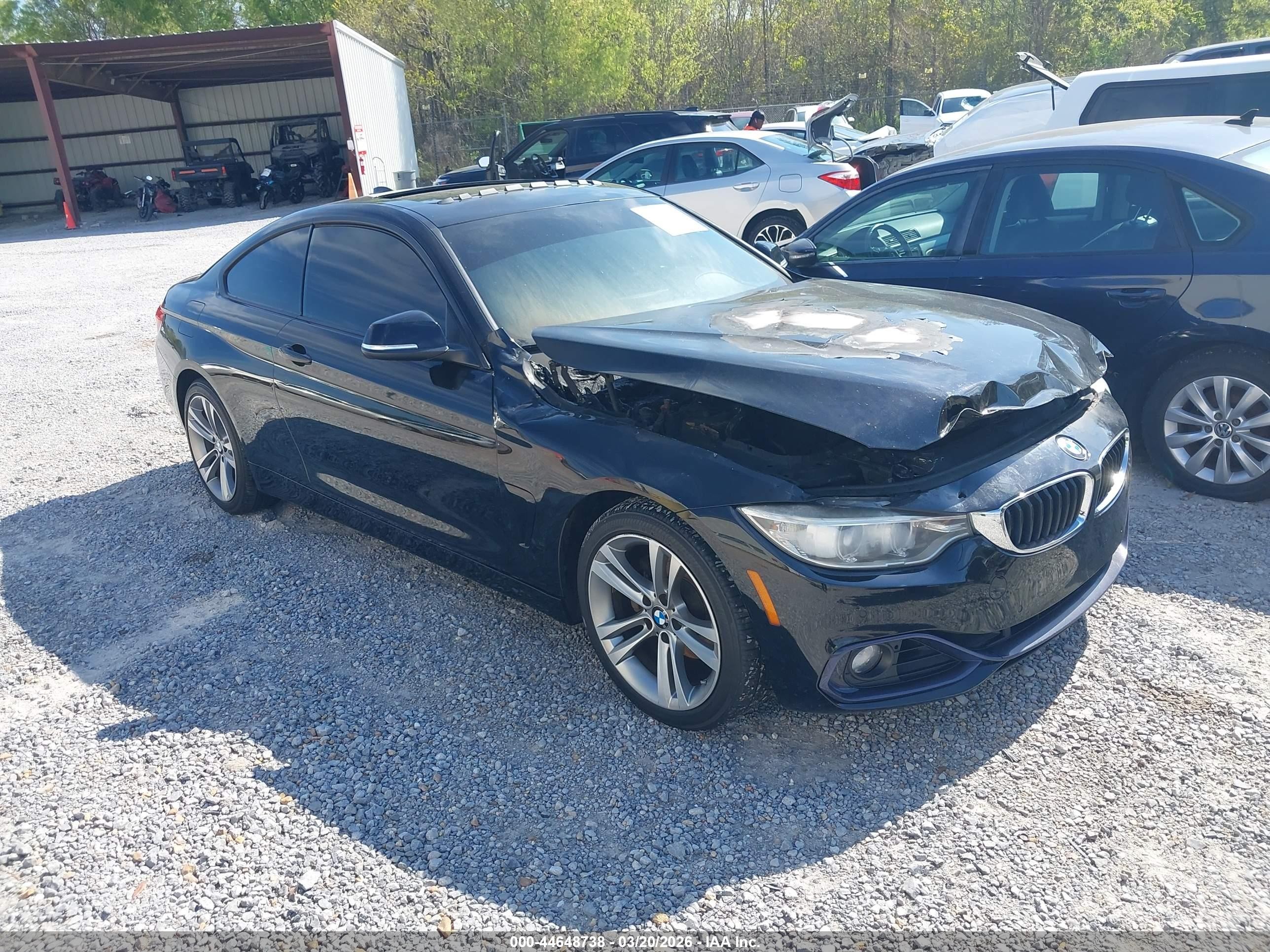2014 Bmw 428i Xdrive Black vin: WBA3N5C57EF716107