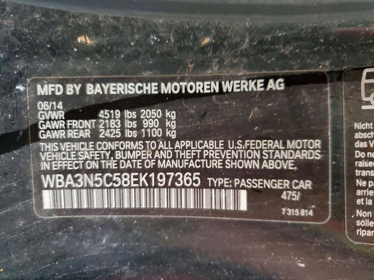 2014 Bmw 428 Xi Black vin: WBA3N5C58EK197365