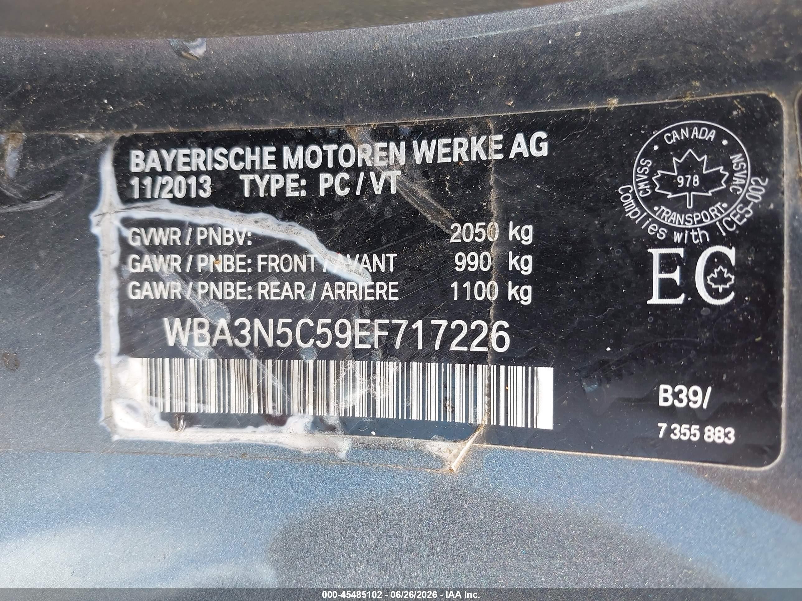 2014 Bmw 428i Xdrive Gray vin: WBA3N5C59EF717226