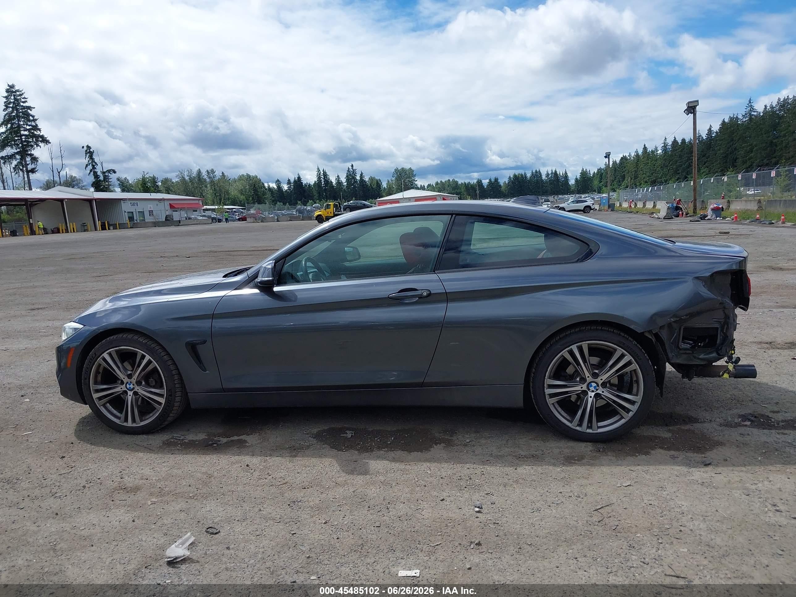 2014 Bmw 428i Xdrive Gray vin: WBA3N5C59EF717226