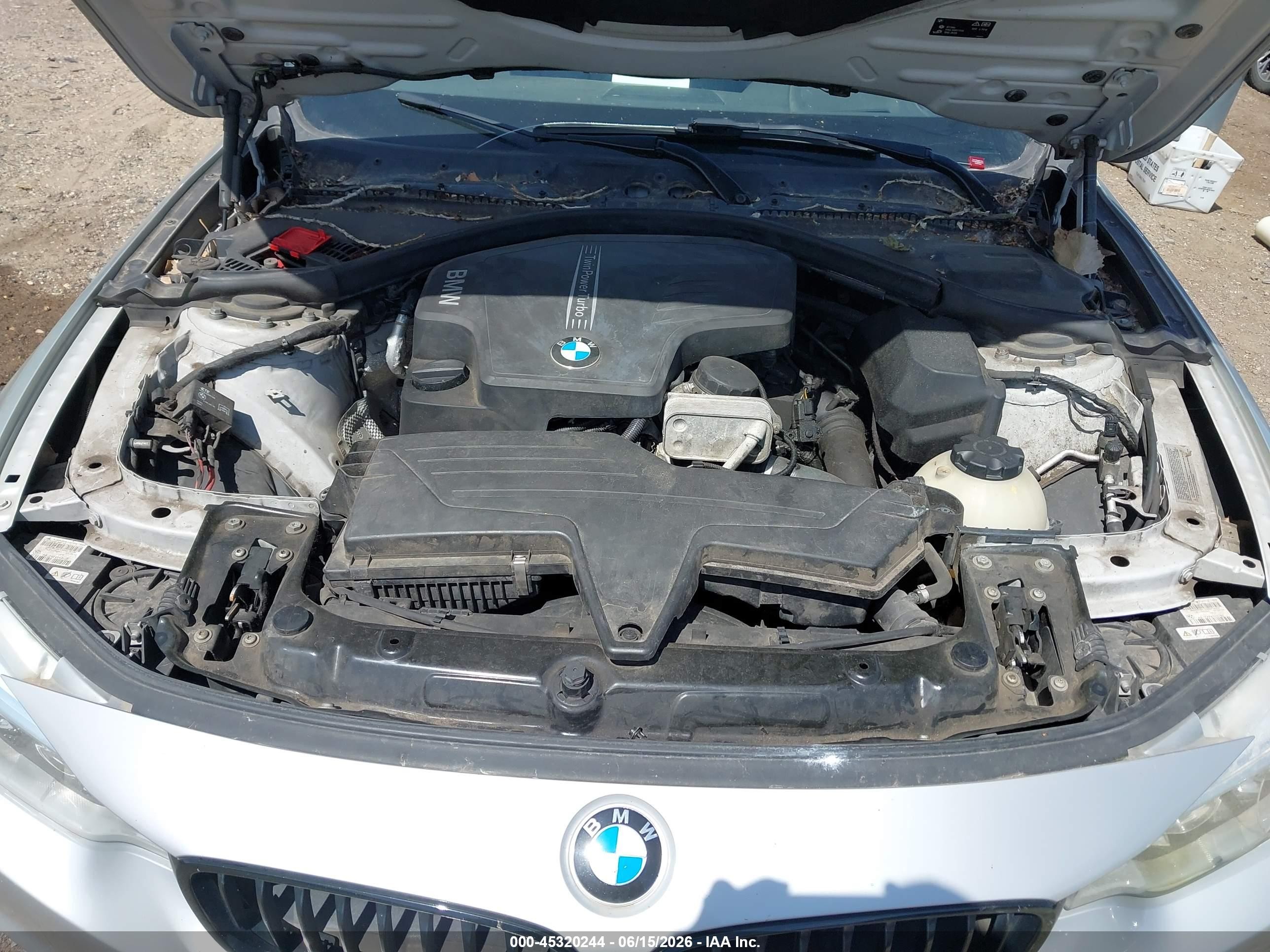 2015 Bmw 428i Xdrive Silver vin: WBA3N5C59FK484585