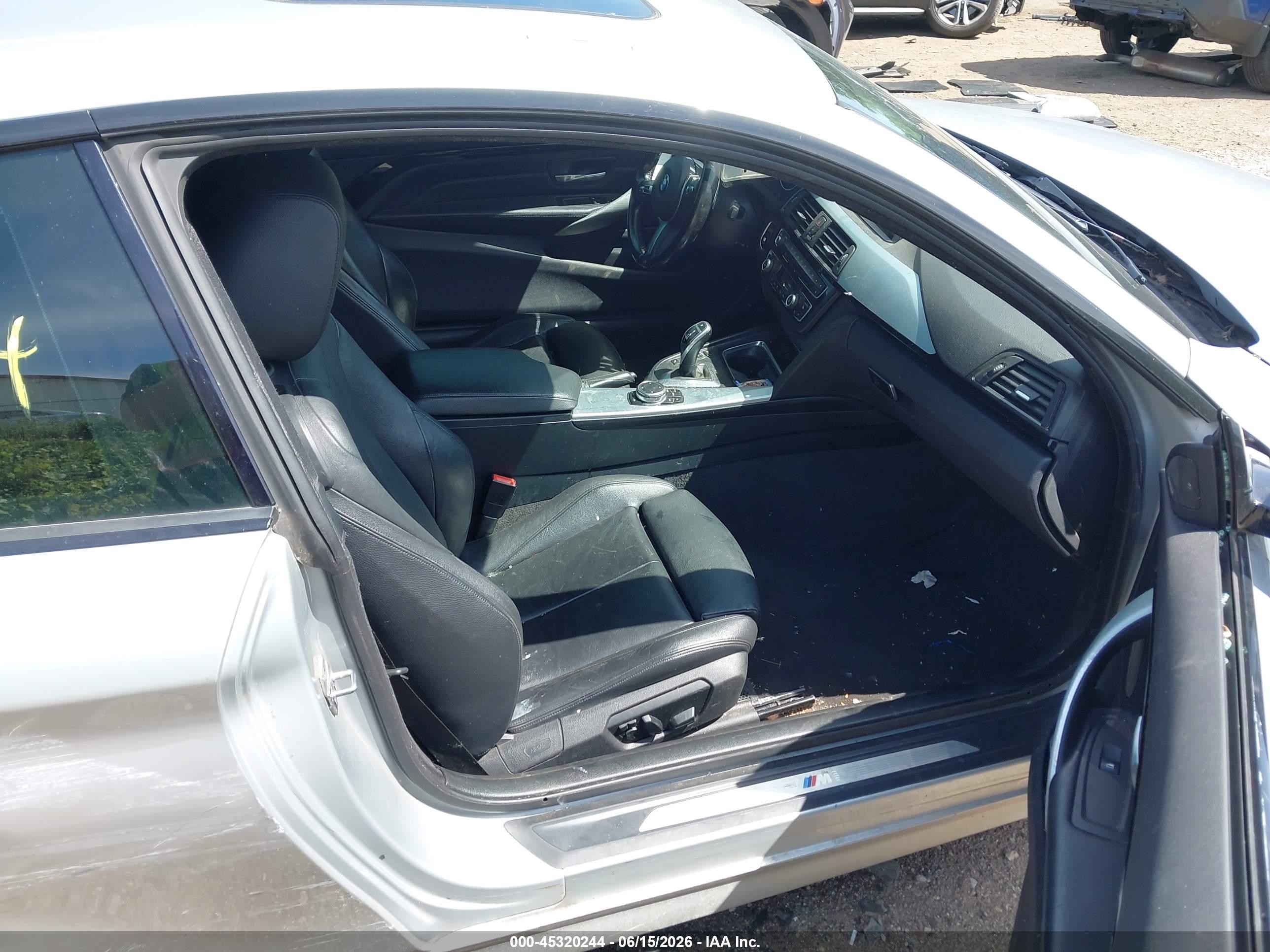 2015 Bmw 428i Xdrive Silver vin: WBA3N5C59FK484585