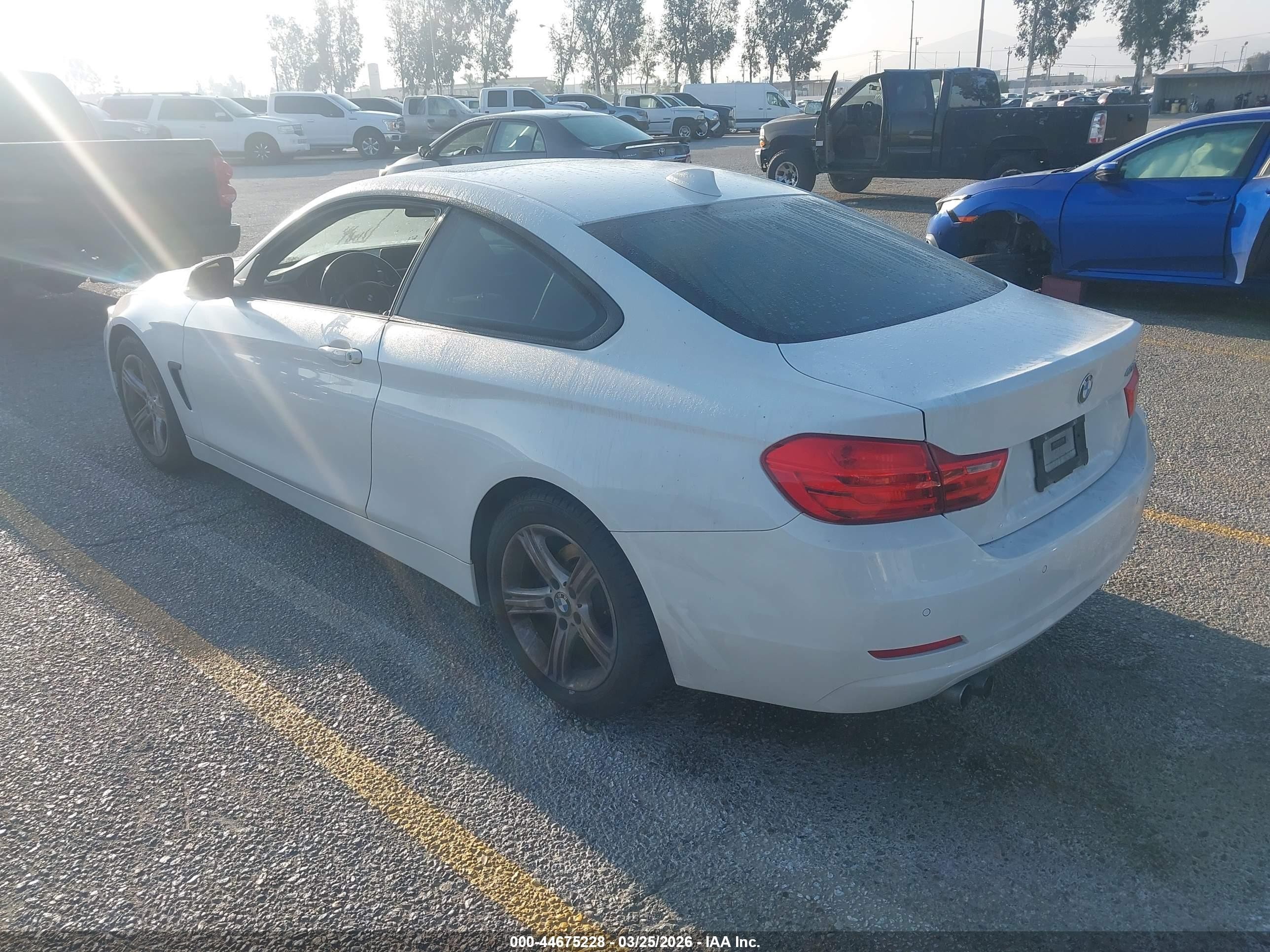 2014 Bmw 428i   White vin: WBA3N7C50EF719149