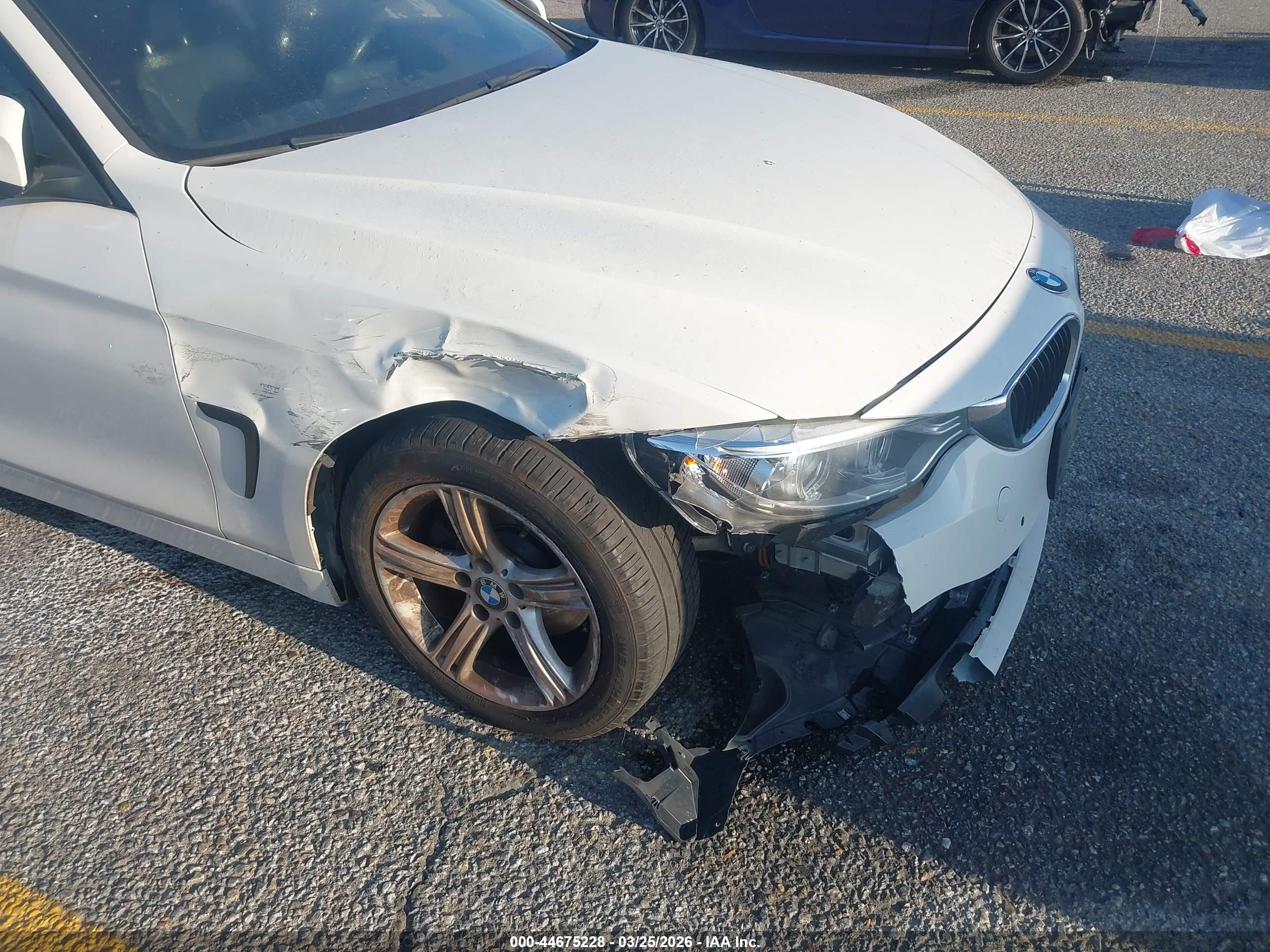2014 Bmw 428i   White vin: WBA3N7C50EF719149