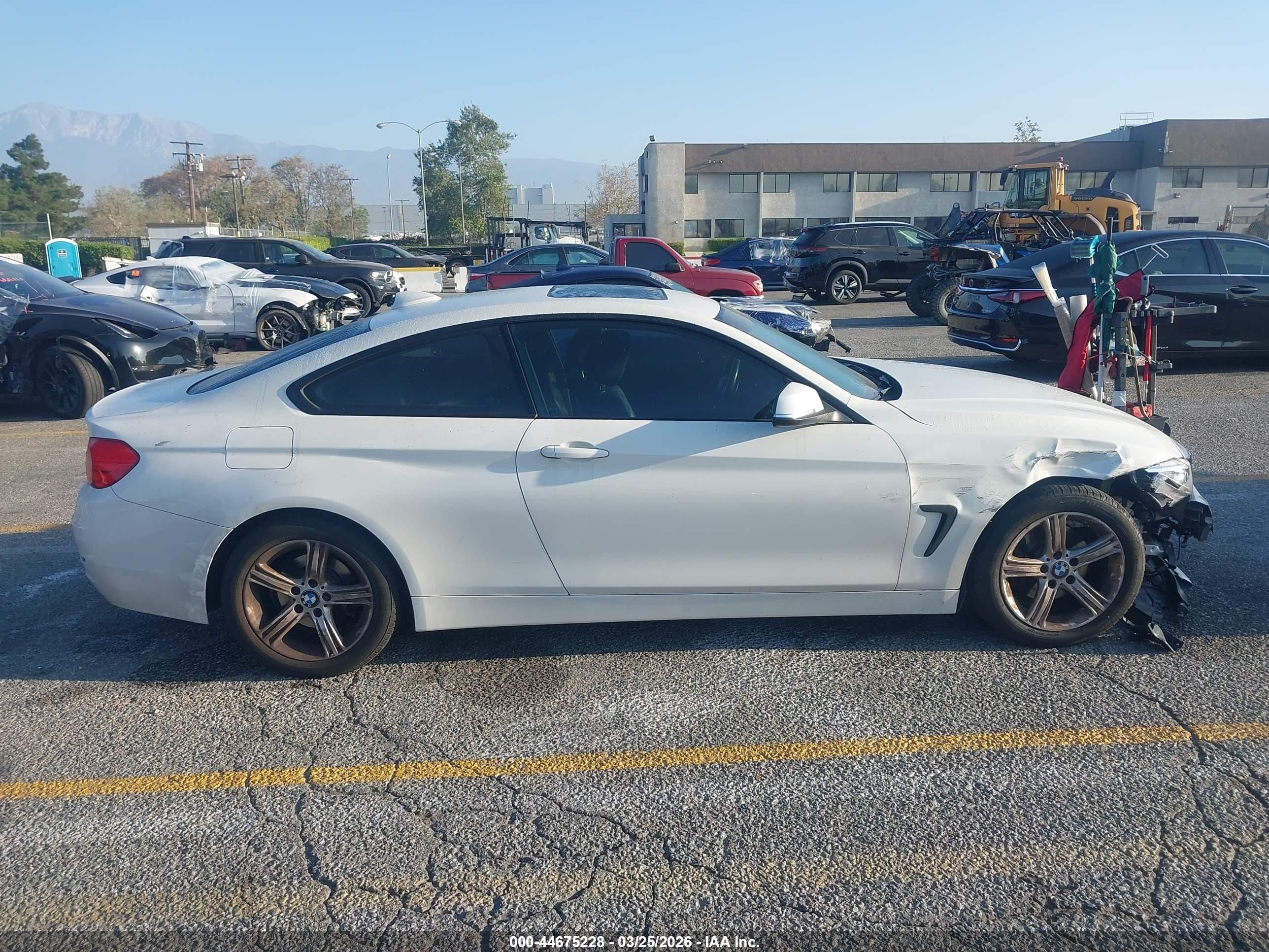 2014 Bmw 428i   White vin: WBA3N7C50EF719149