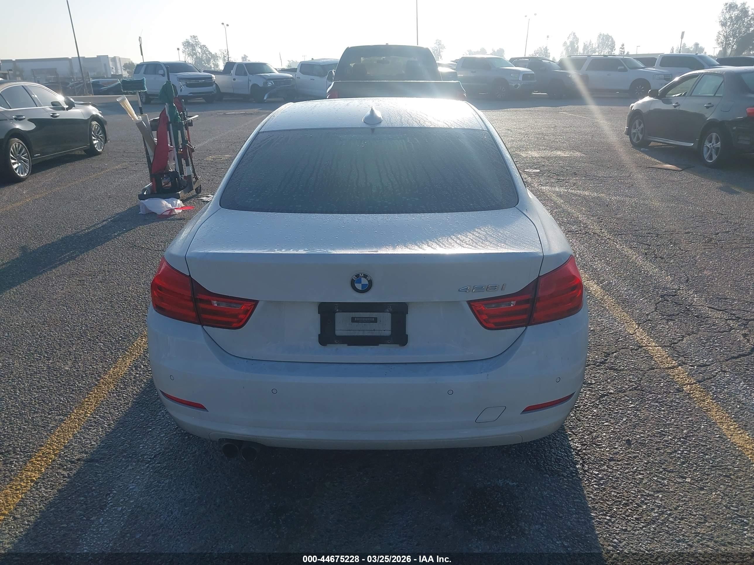 2014 Bmw 428i   White vin: WBA3N7C50EF719149