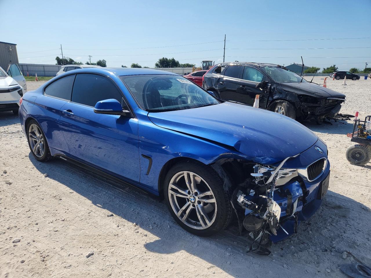 2014 Bmw 428 I Blue vin: WBA3N7C50EK220939