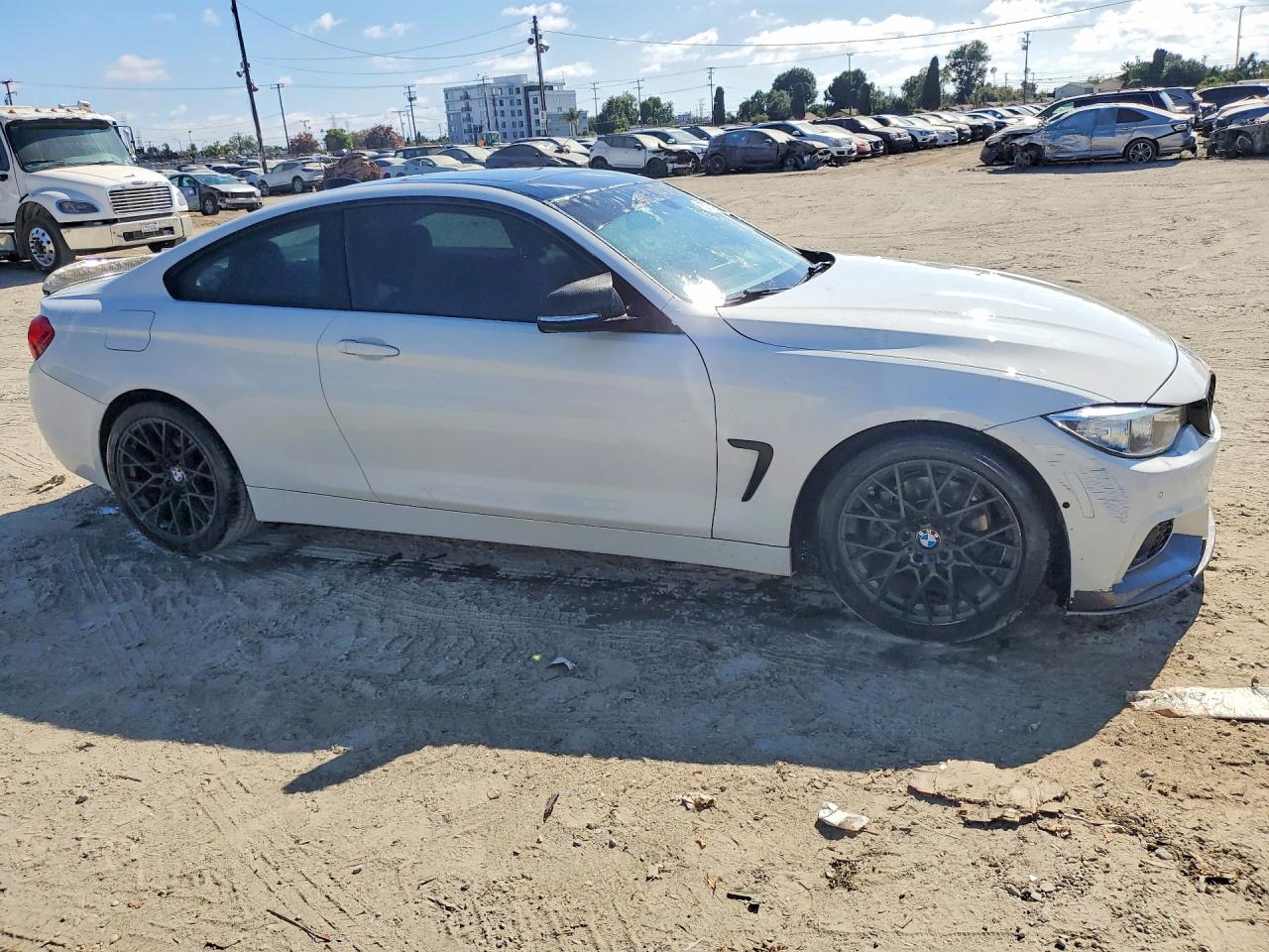 2015 Bmw 428 I White vin: WBA3N7C50FK224975