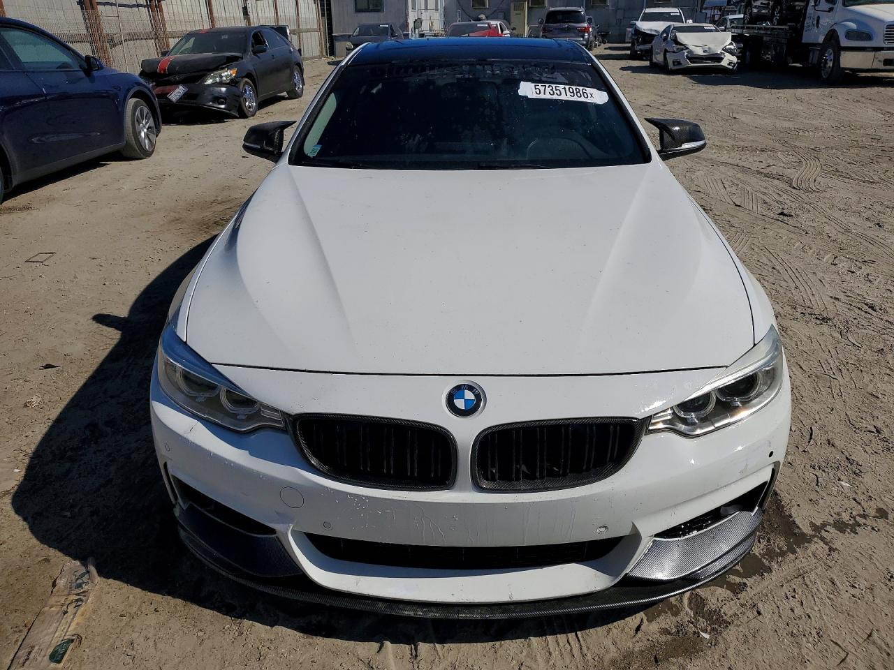 2015 Bmw 428 I White vin: WBA3N7C50FK224975