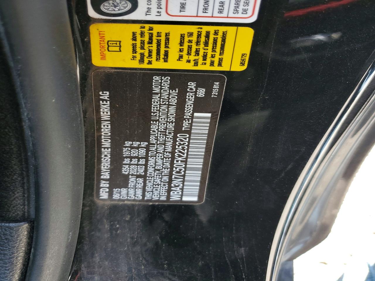 2015 Bmw 428 I Black vin: WBA3N7C50FK225320