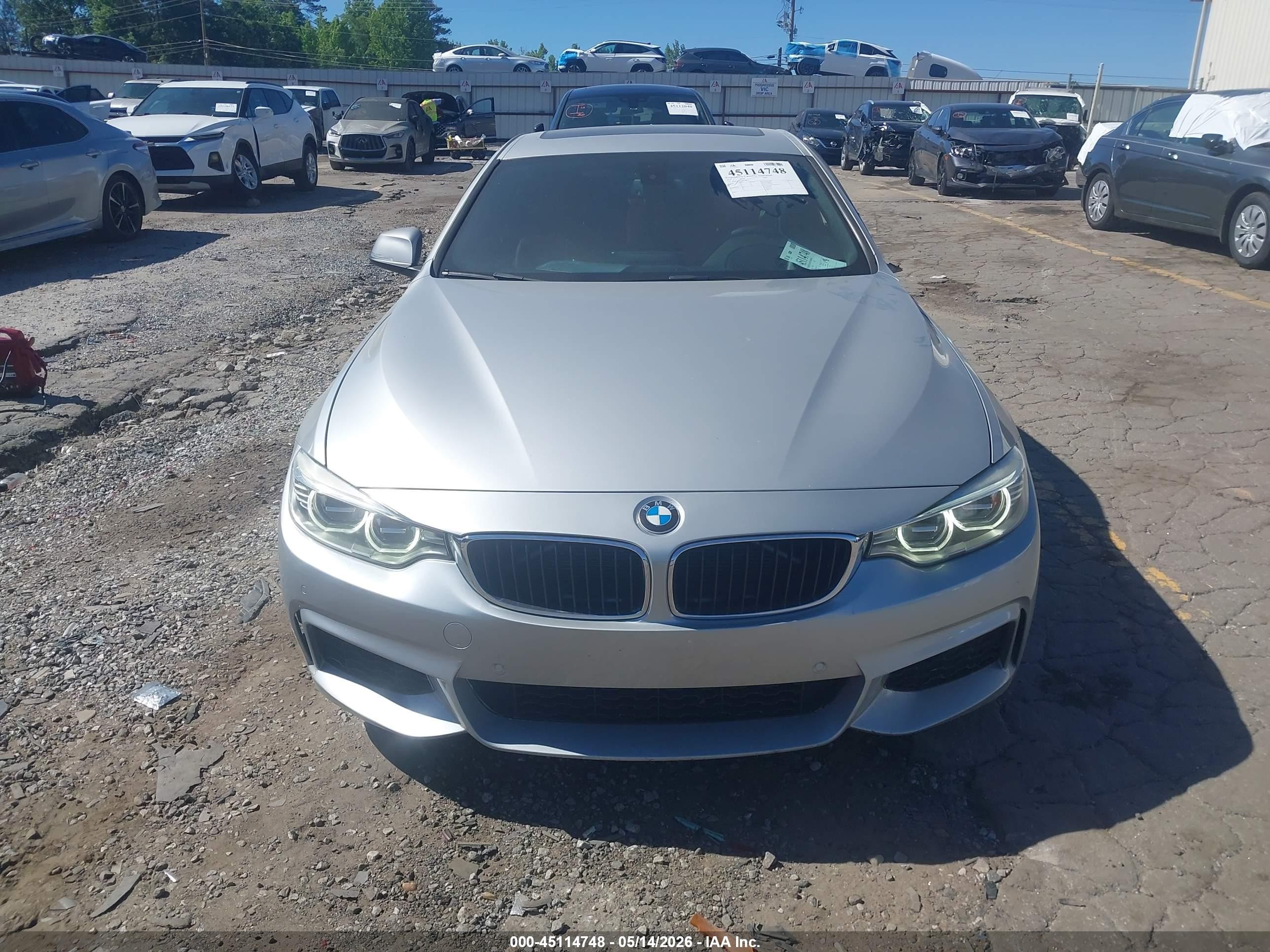 2014 Bmw 428i   Silver vin: WBA3N7C51EF718172