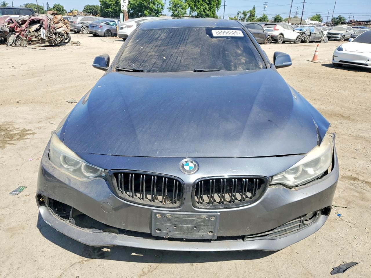 2014 Bmw 428 I Gray vin: WBA3N7C51EF718530
