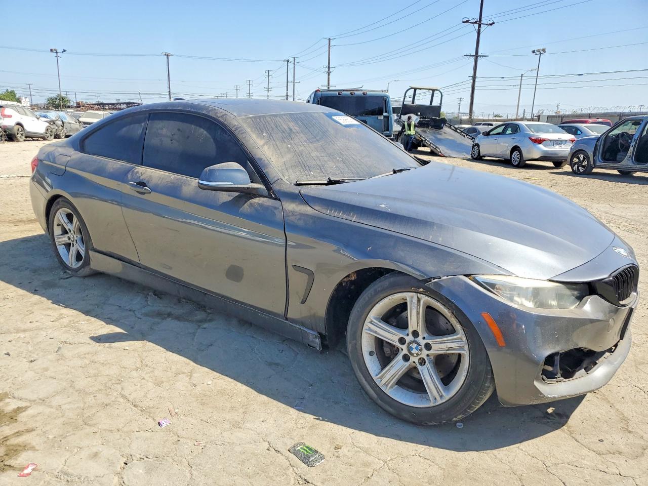 2014 Bmw 428 I Gray vin: WBA3N7C51EF718530