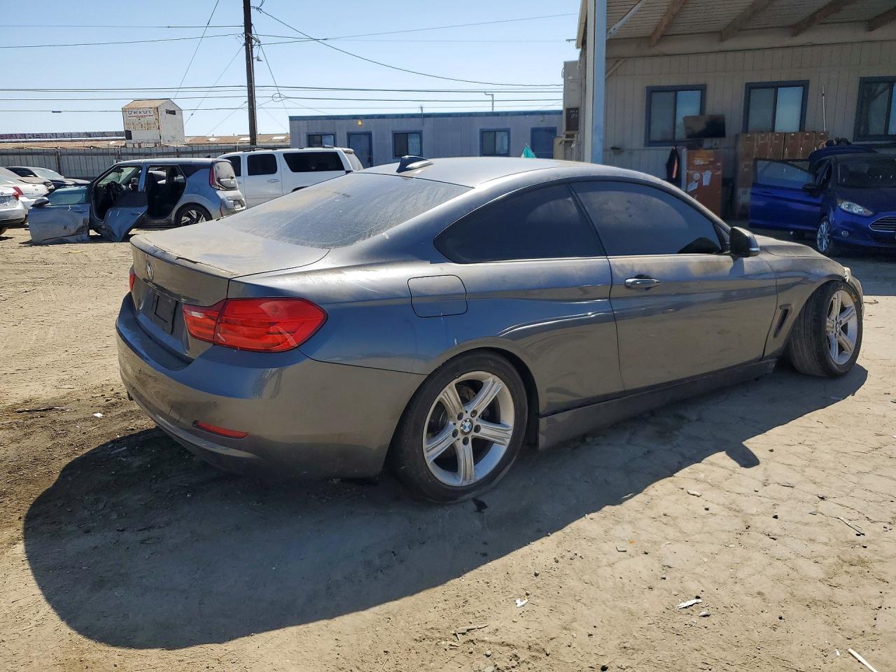 2014 Bmw 428 I Gray vin: WBA3N7C51EF718530
