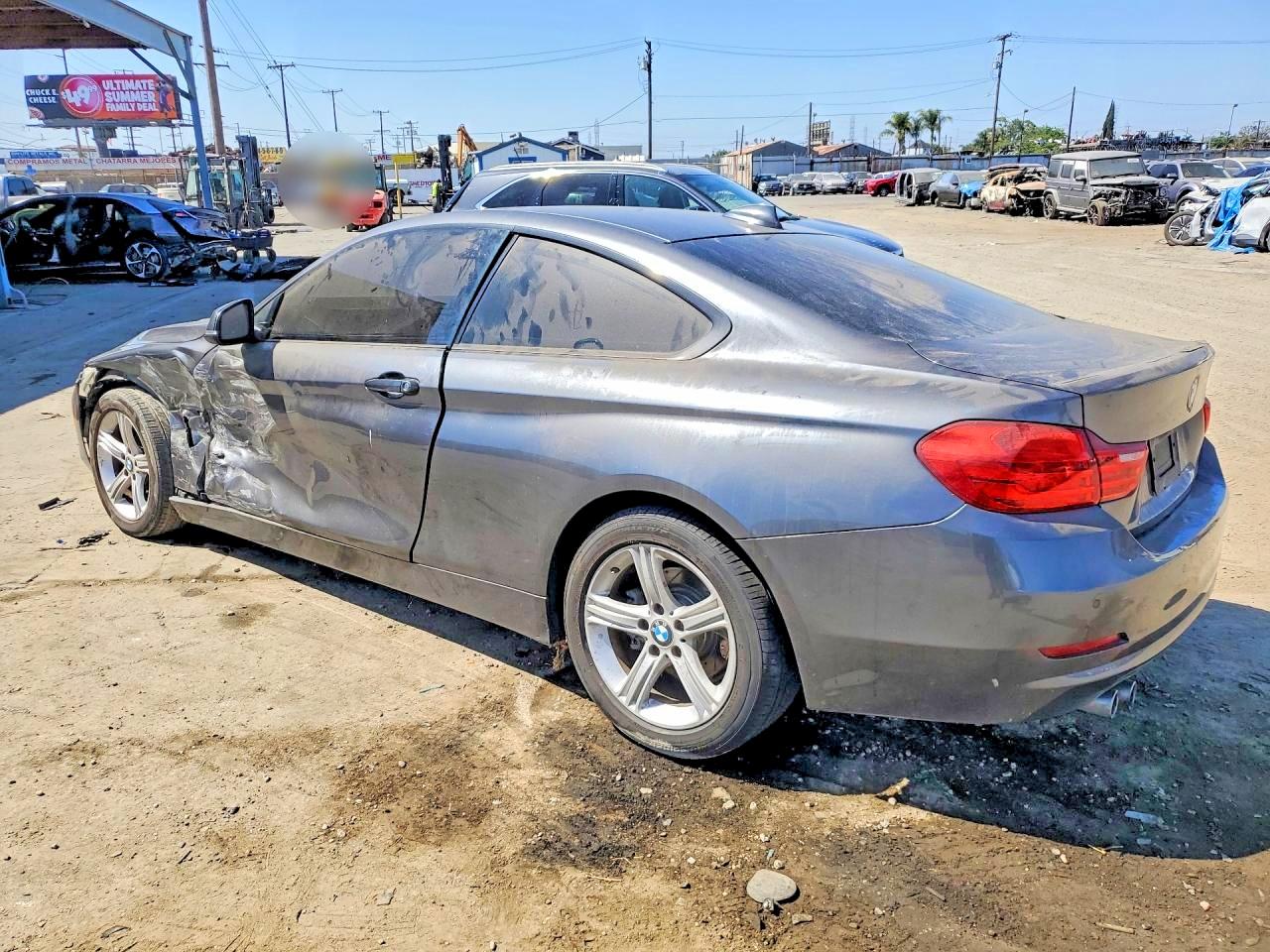 2014 Bmw 428 I Gray vin: WBA3N7C51EF718530