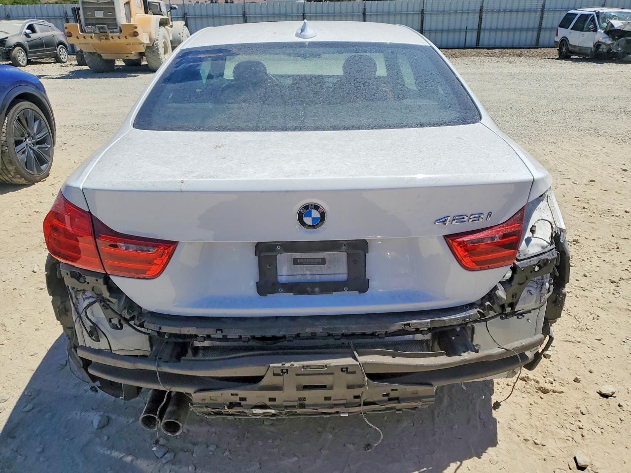 2014 Bmw 428 I White vin: WBA3N7C51EK221324