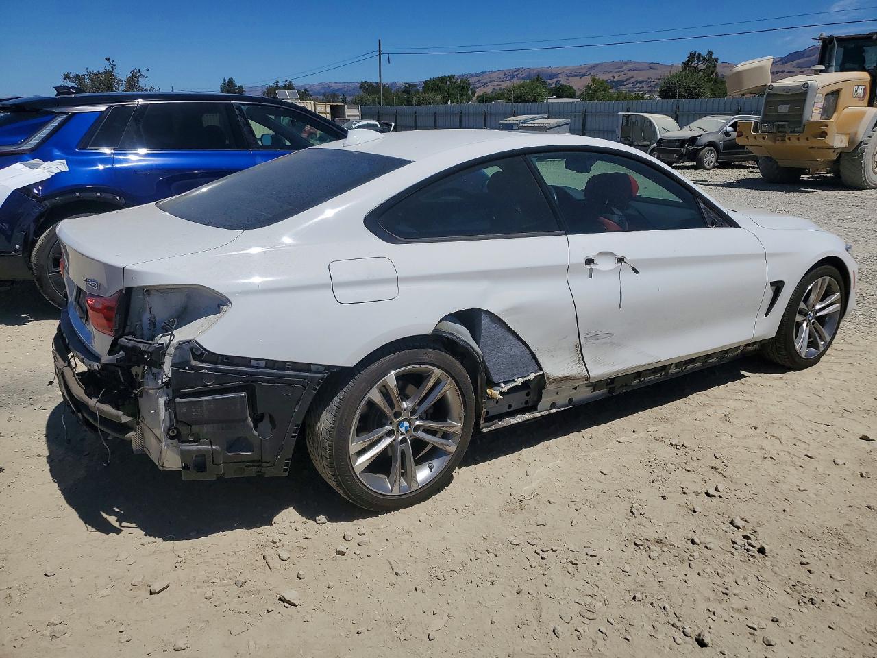 2014 Bmw 428 I White vin: WBA3N7C51EK221324