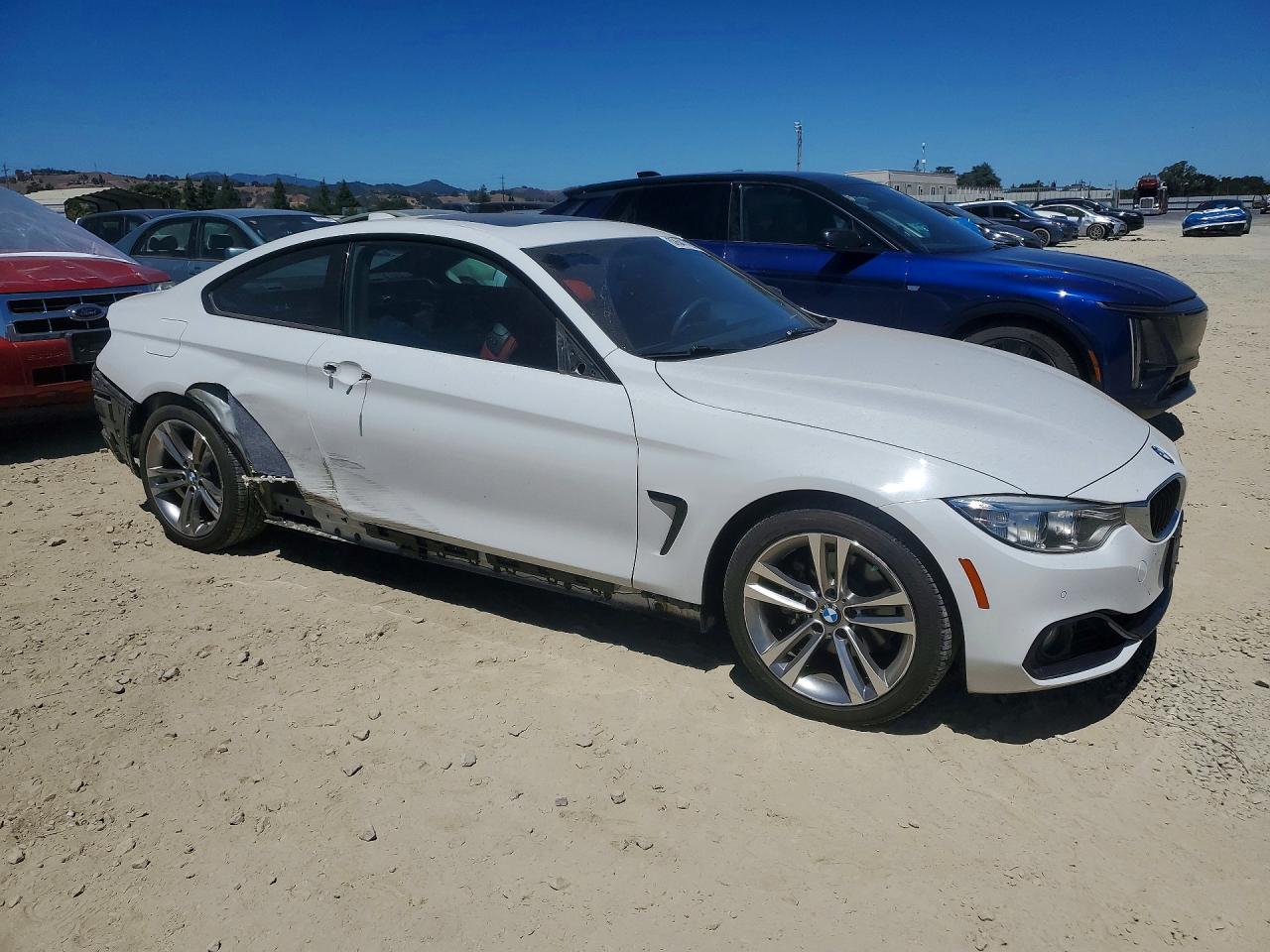 2014 Bmw 428 I White vin: WBA3N7C51EK221324