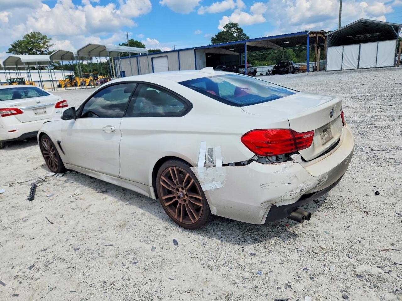 2015 Bmw 428 I White vin: WBA3N7C51FK225116