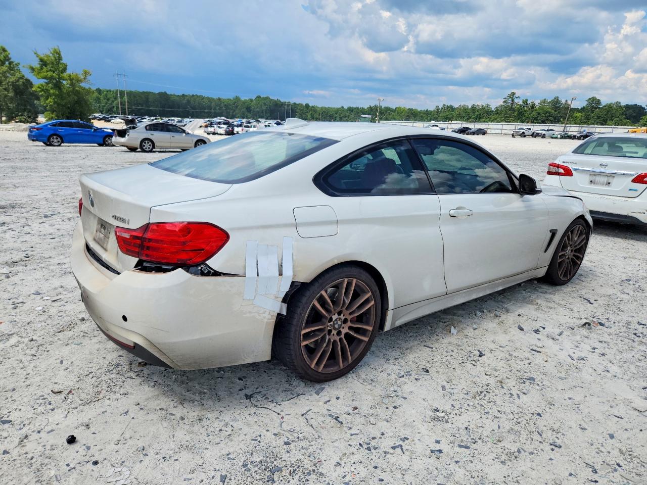 2015 Bmw 428 I White vin: WBA3N7C51FK225116