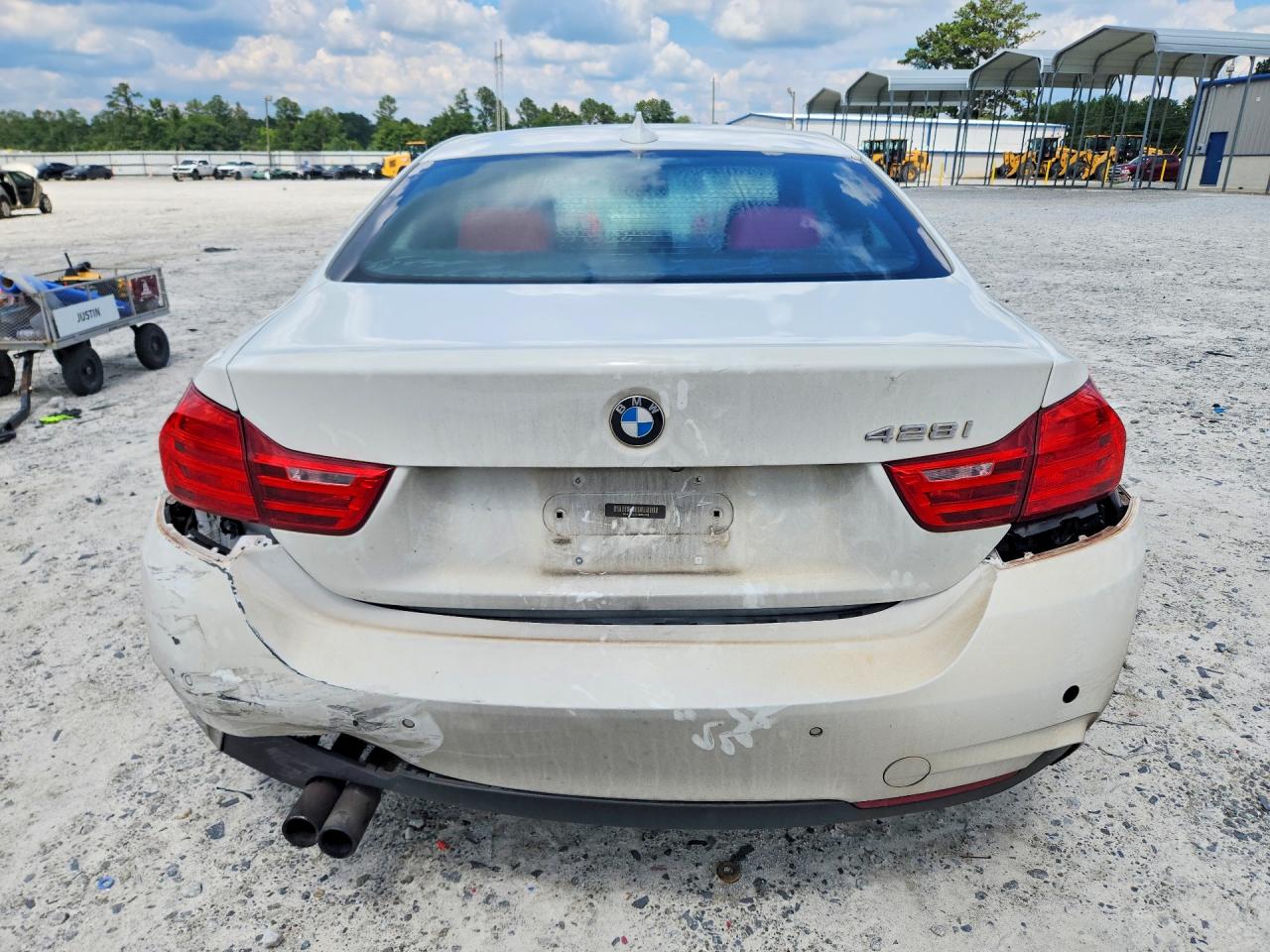 2015 Bmw 428 I White vin: WBA3N7C51FK225116
