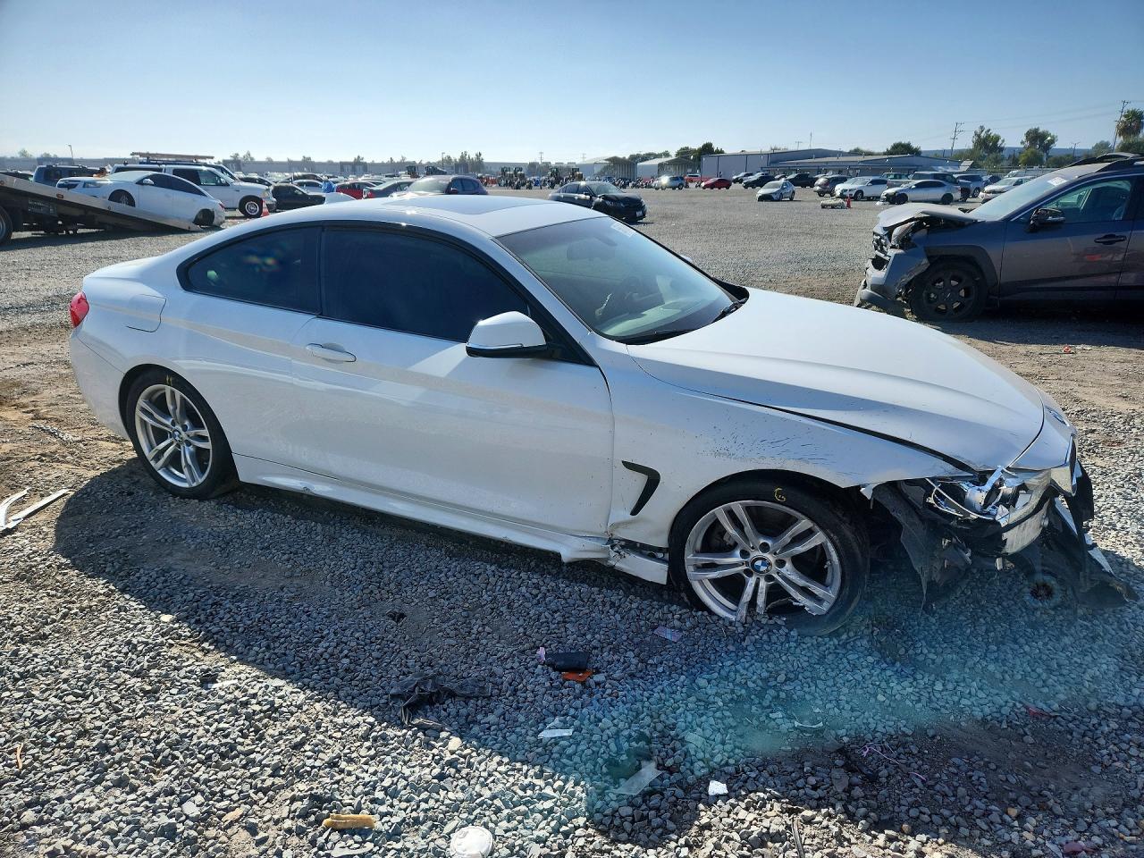 2014 Bmw 428 I White vin: WBA3N7C52EF718679