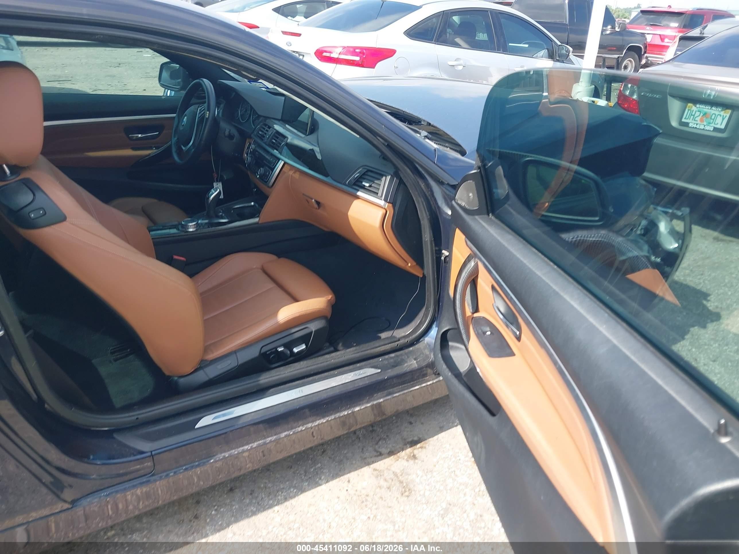 2016 Bmw 428i Blue vin: WBA3N7C52GK226566