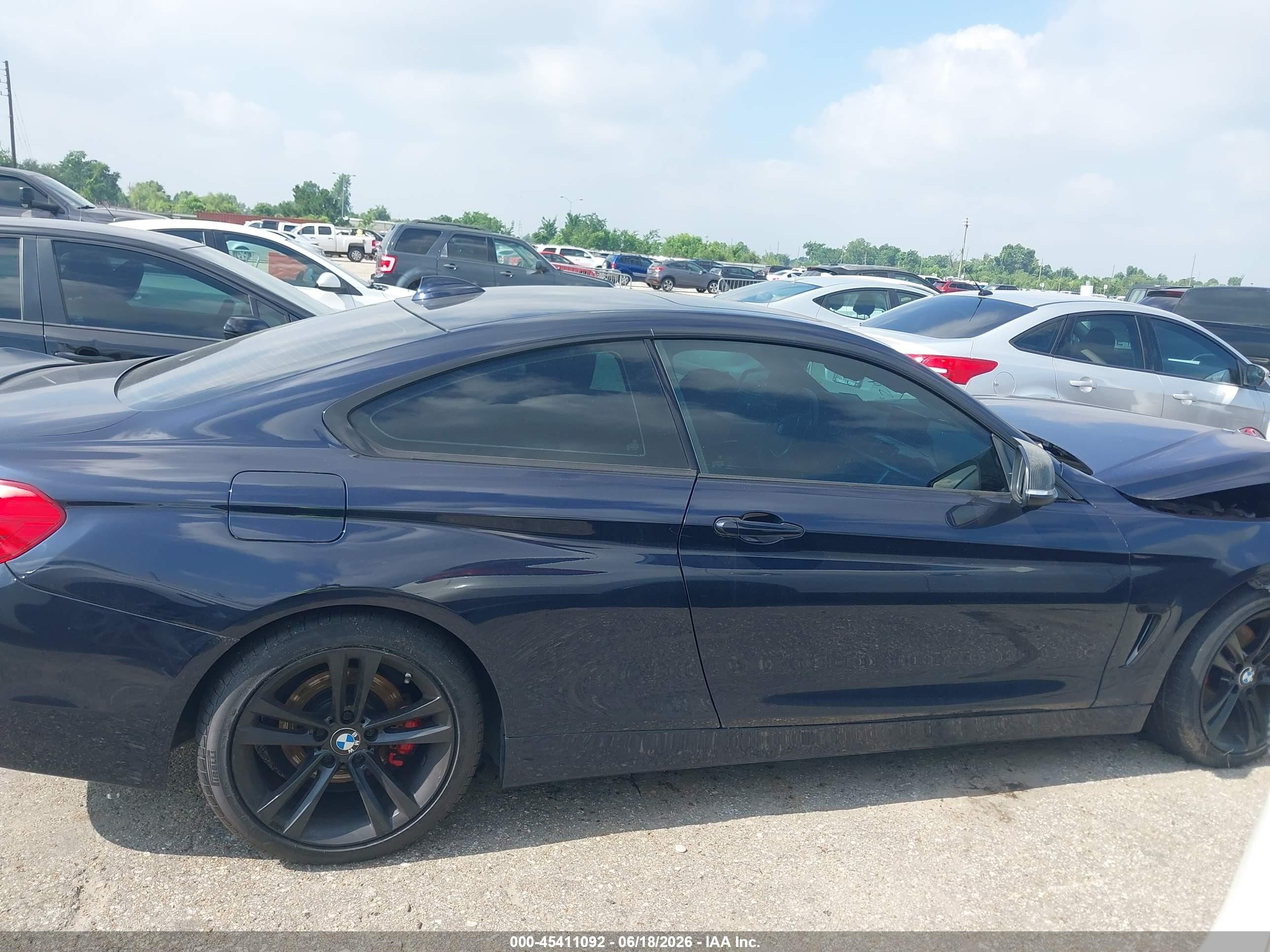 2016 Bmw 428i Blue vin: WBA3N7C52GK226566