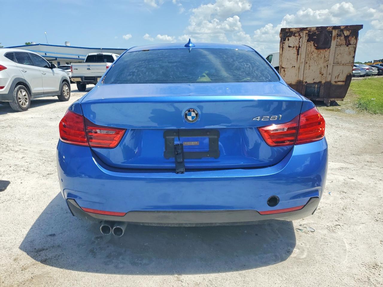 2014 Bmw 428 I Blue vin: WBA3N7C53EK221244