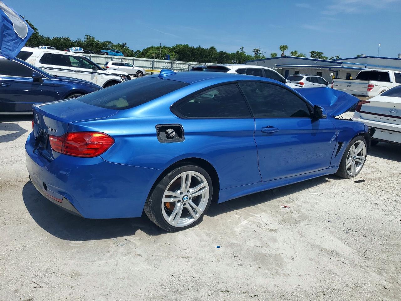 2014 Bmw 428 I Blue vin: WBA3N7C53EK221244