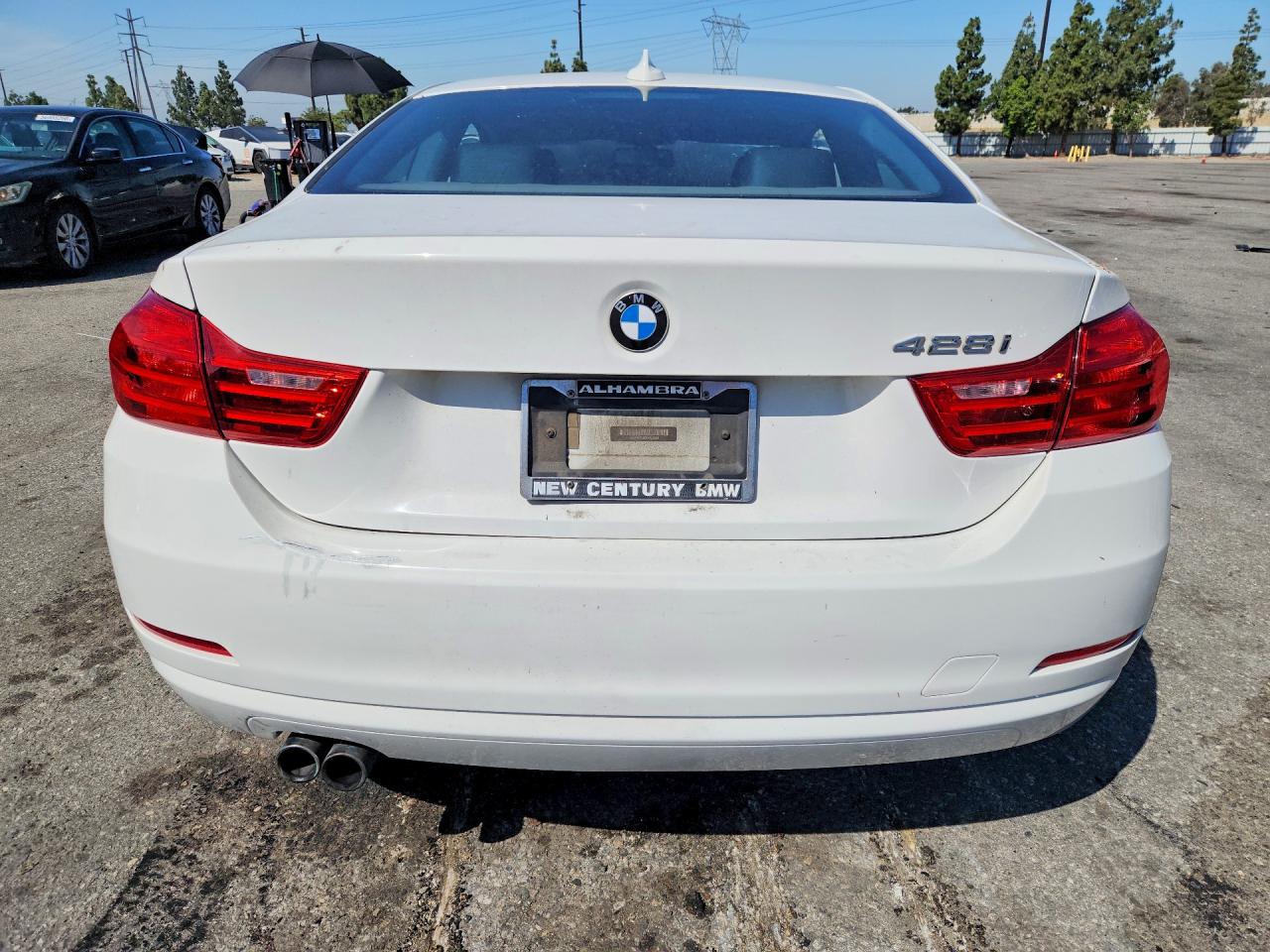 2015 Bmw 428 I White vin: WBA3N7C53FK222430