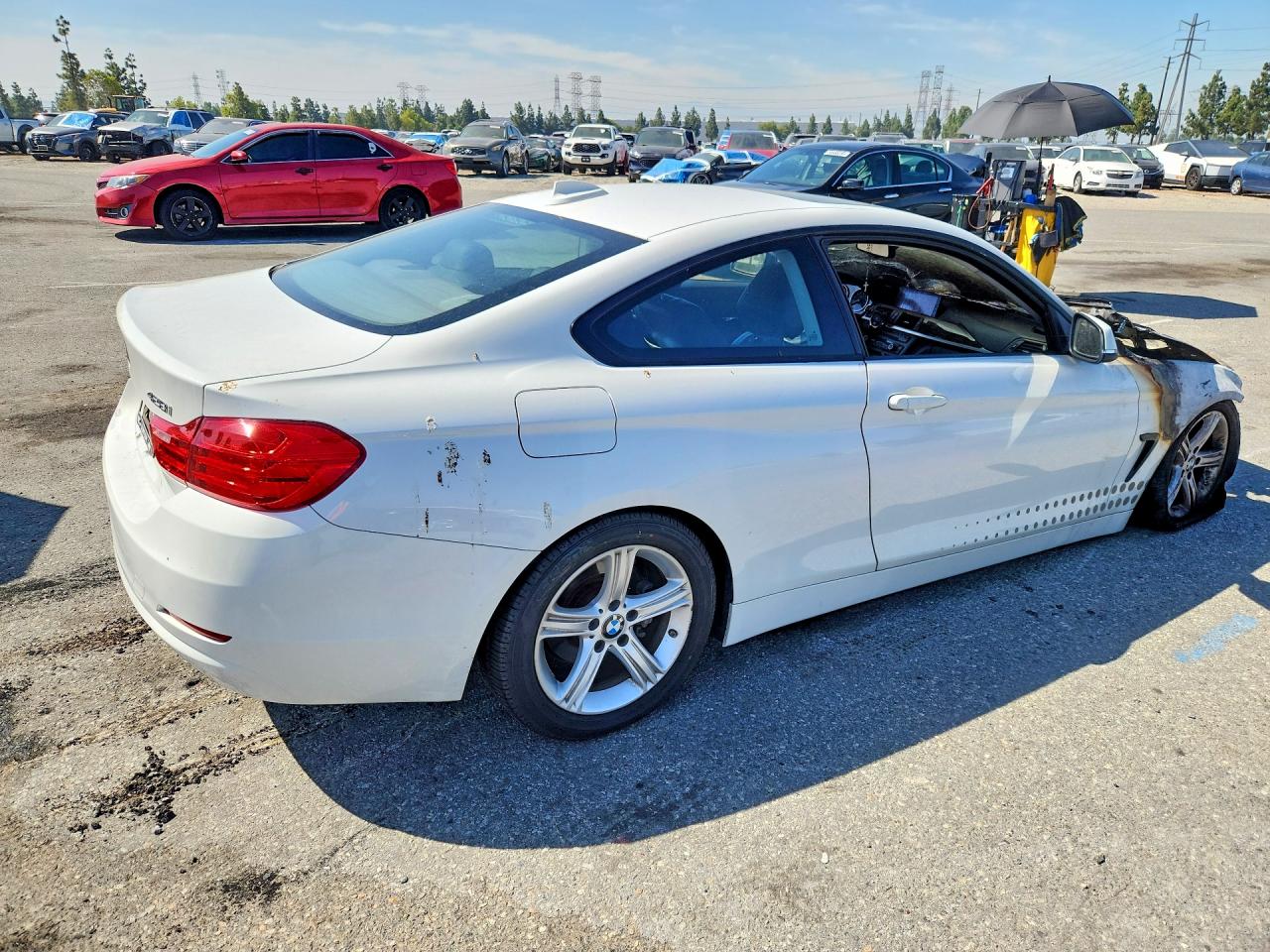 2015 Bmw 428 I White vin: WBA3N7C53FK222430