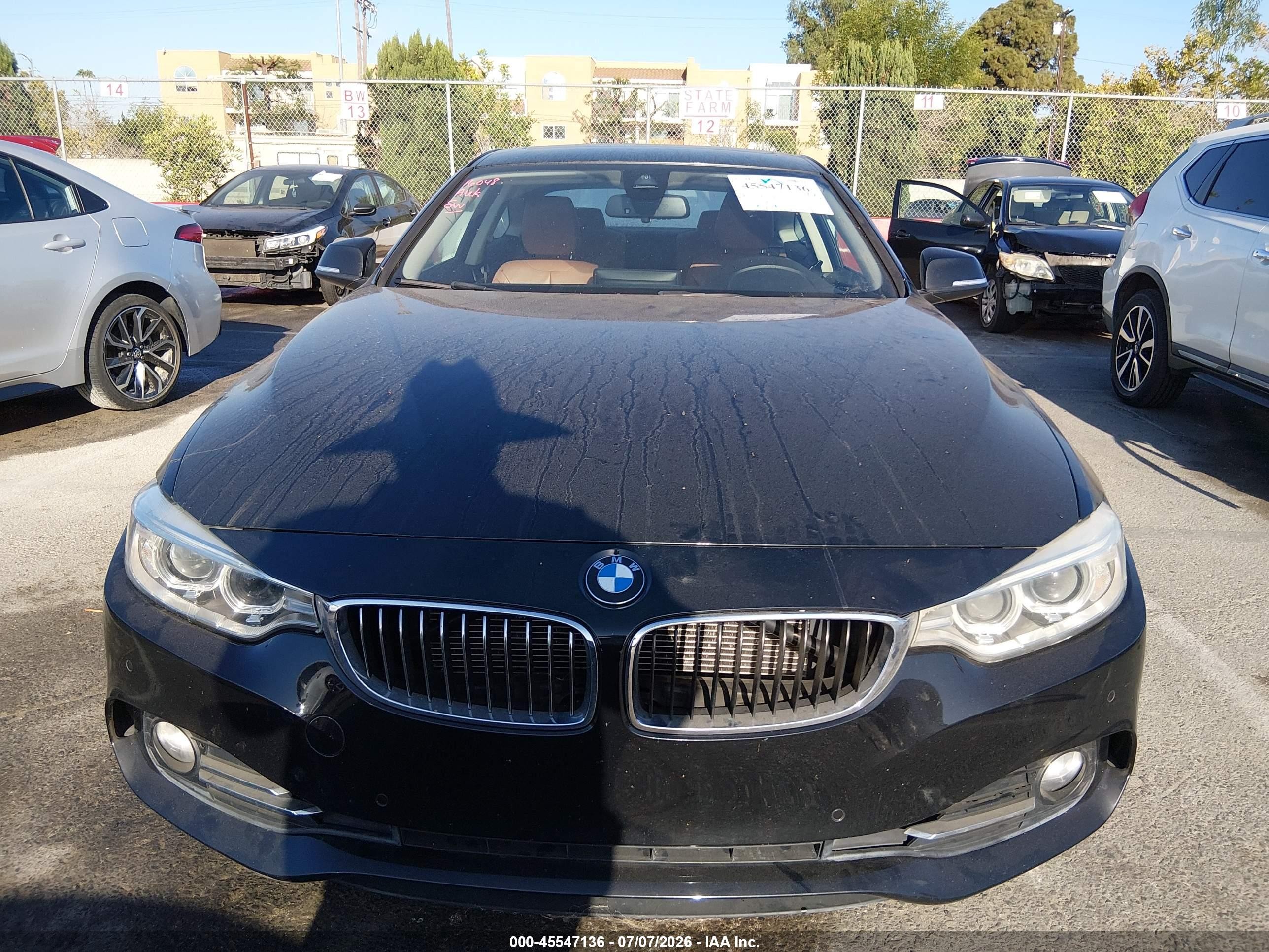 2014 Bmw 428i Black vin: WBA3N7C54EF718635