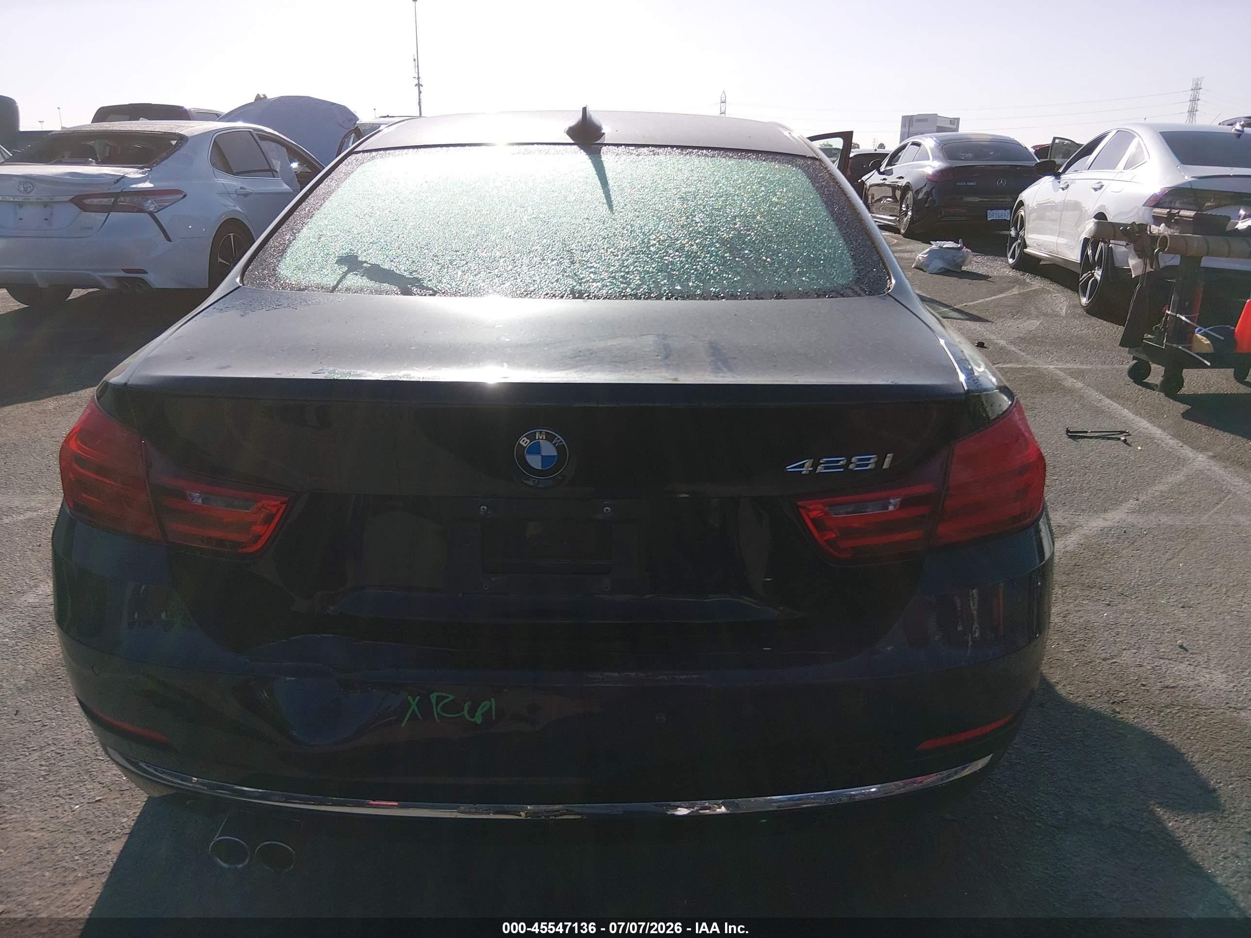 2014 Bmw 428i Black vin: WBA3N7C54EF718635