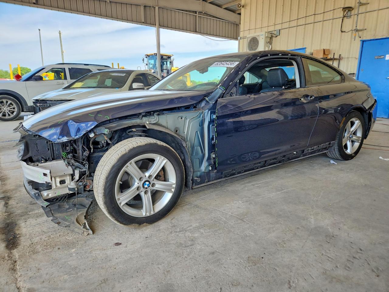 2014 Bmw 428 I Blue vin: WBA3N7C54EK221530