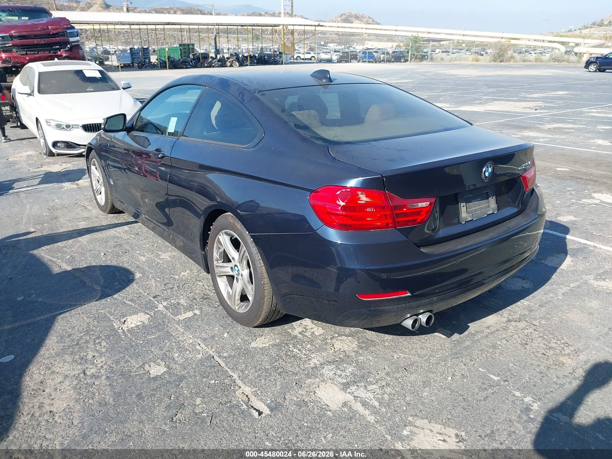 2015 Bmw 428i   Синий vin: WBA3N7C54FK225501
