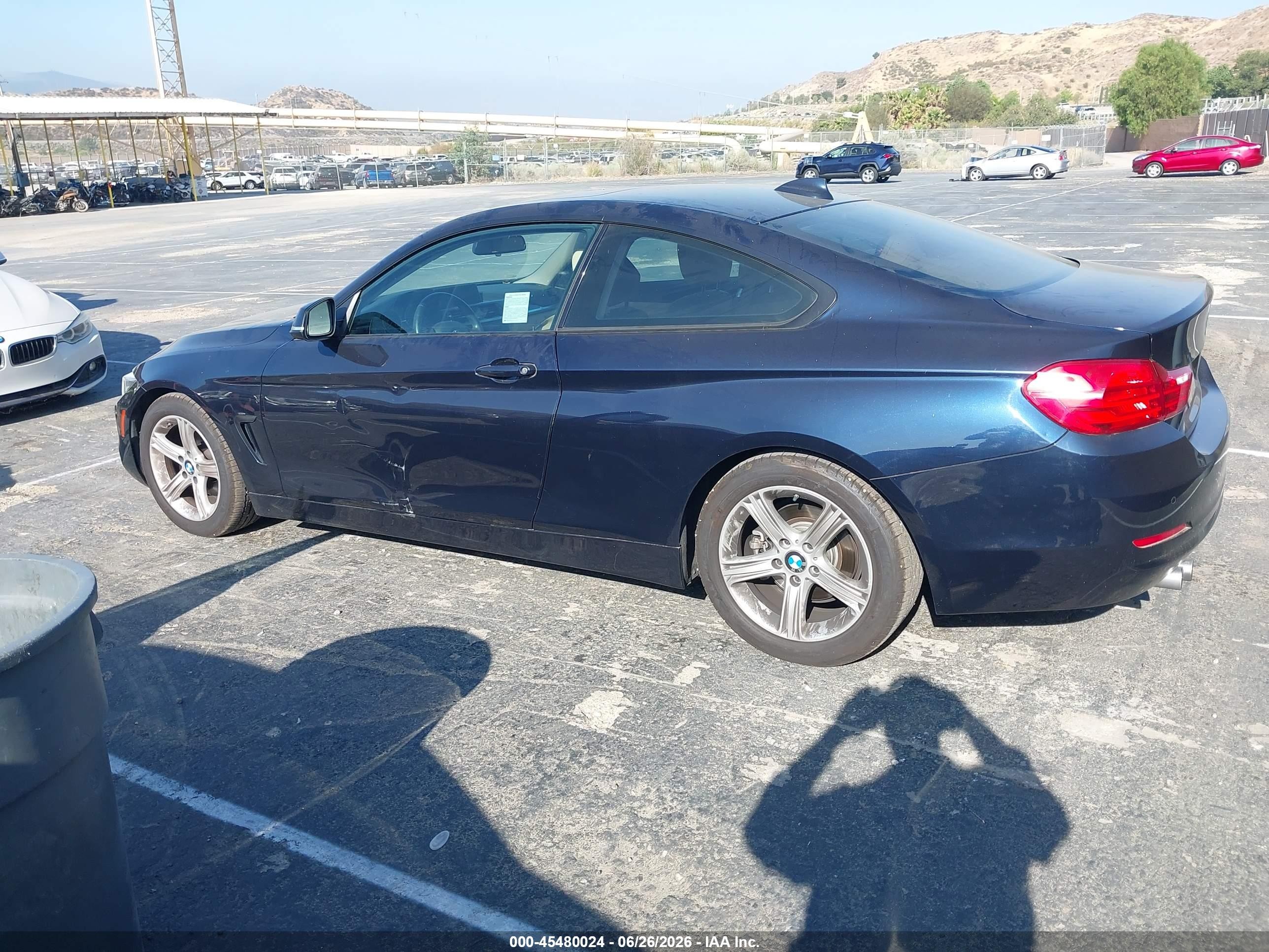 2015 Bmw 428i   Синий vin: WBA3N7C54FK225501