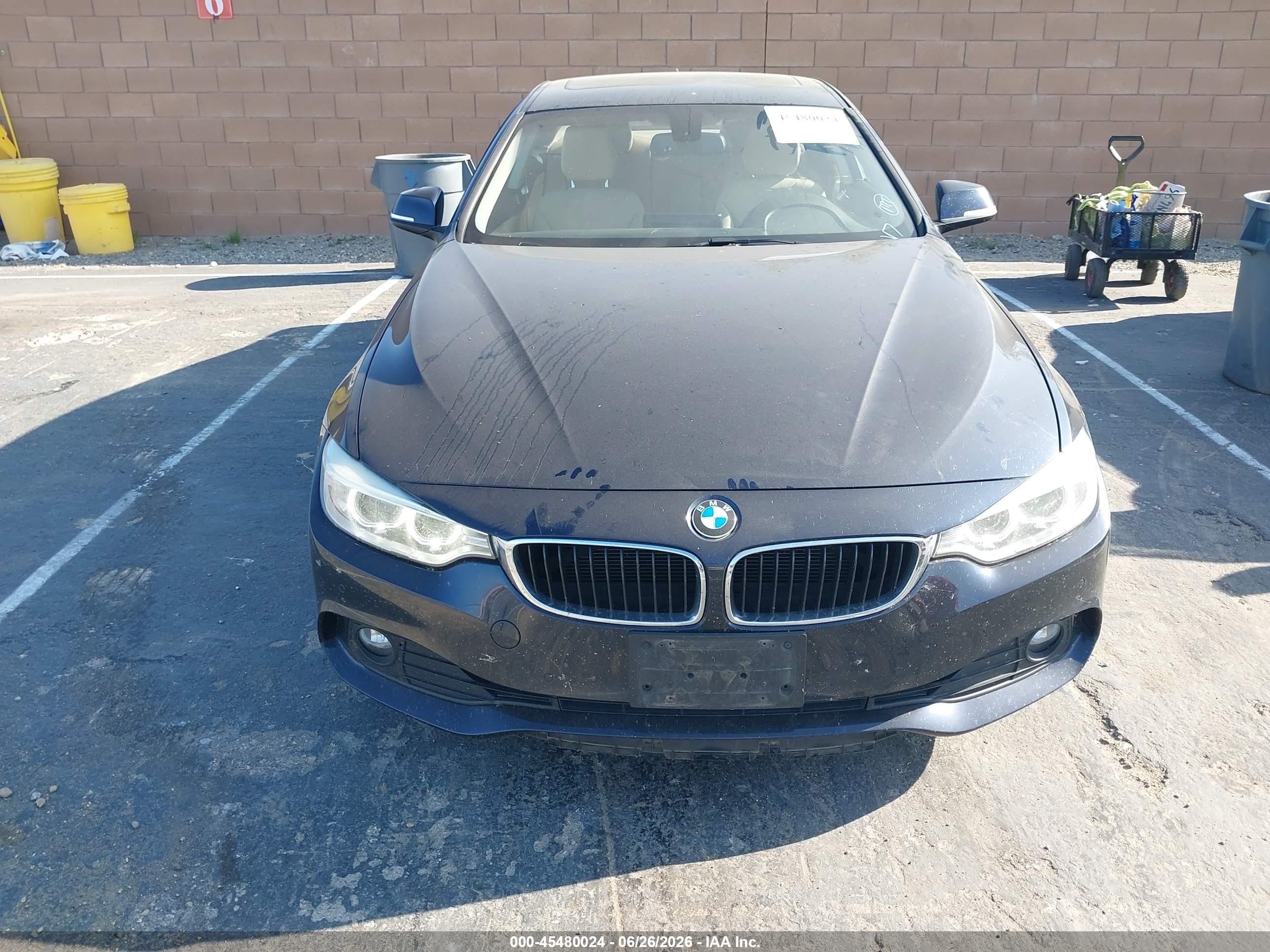 2015 Bmw 428i   Синий vin: WBA3N7C54FK225501